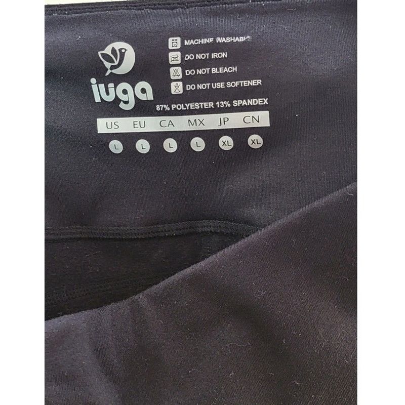 Other Luga Black Workout Stretch Yoga Leggings Size L Size 28" / US 6 / IT 42 - 4 Thumbnail