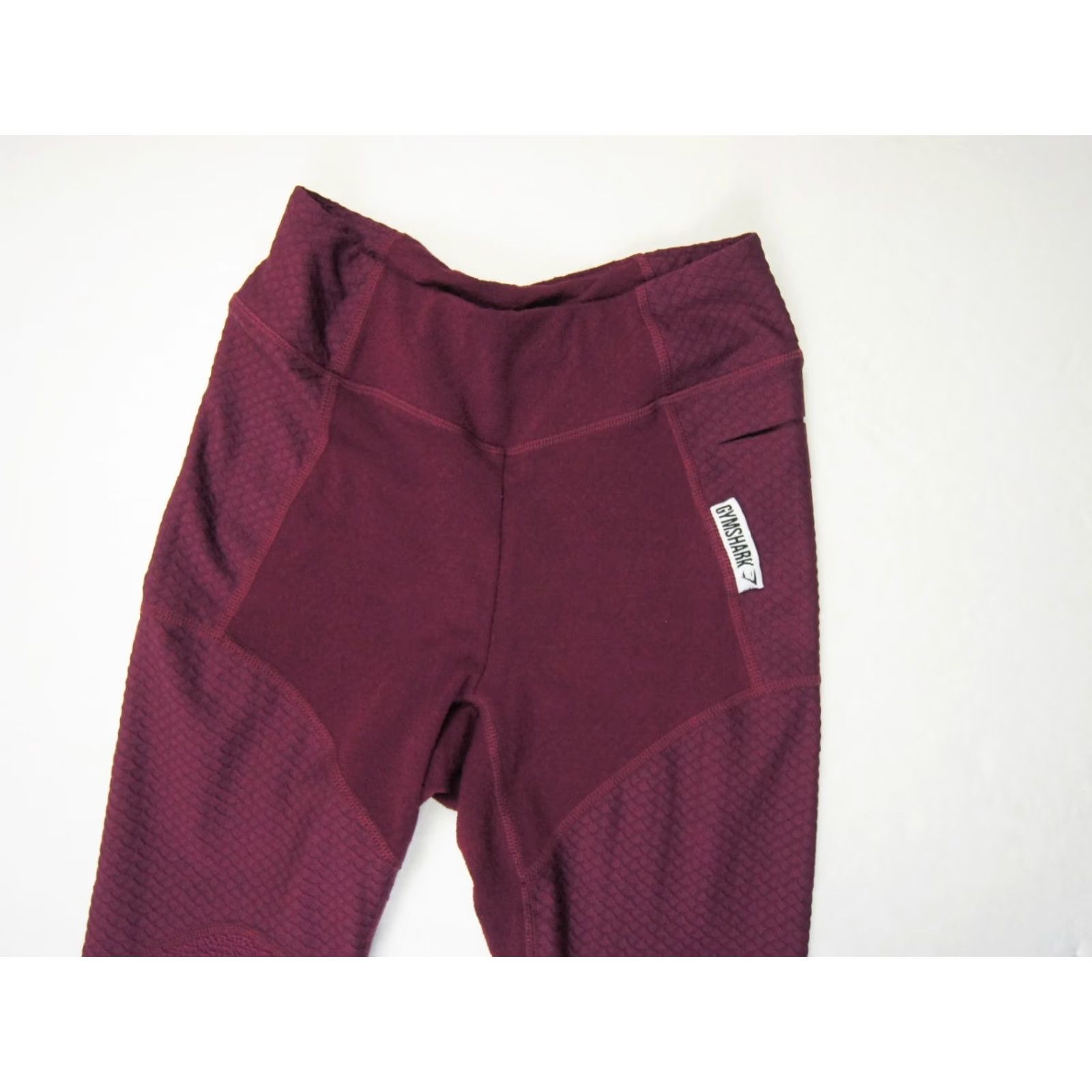 Gymshark Gymshark Leggings Women XS Purple Activewear Pants Skinny Regular Inseam 26" 90s Outdoor Style compression, Solid, Pull On, Polyester Spandex Size 26" / US 2 / IT 38 - 2 Thumbnail