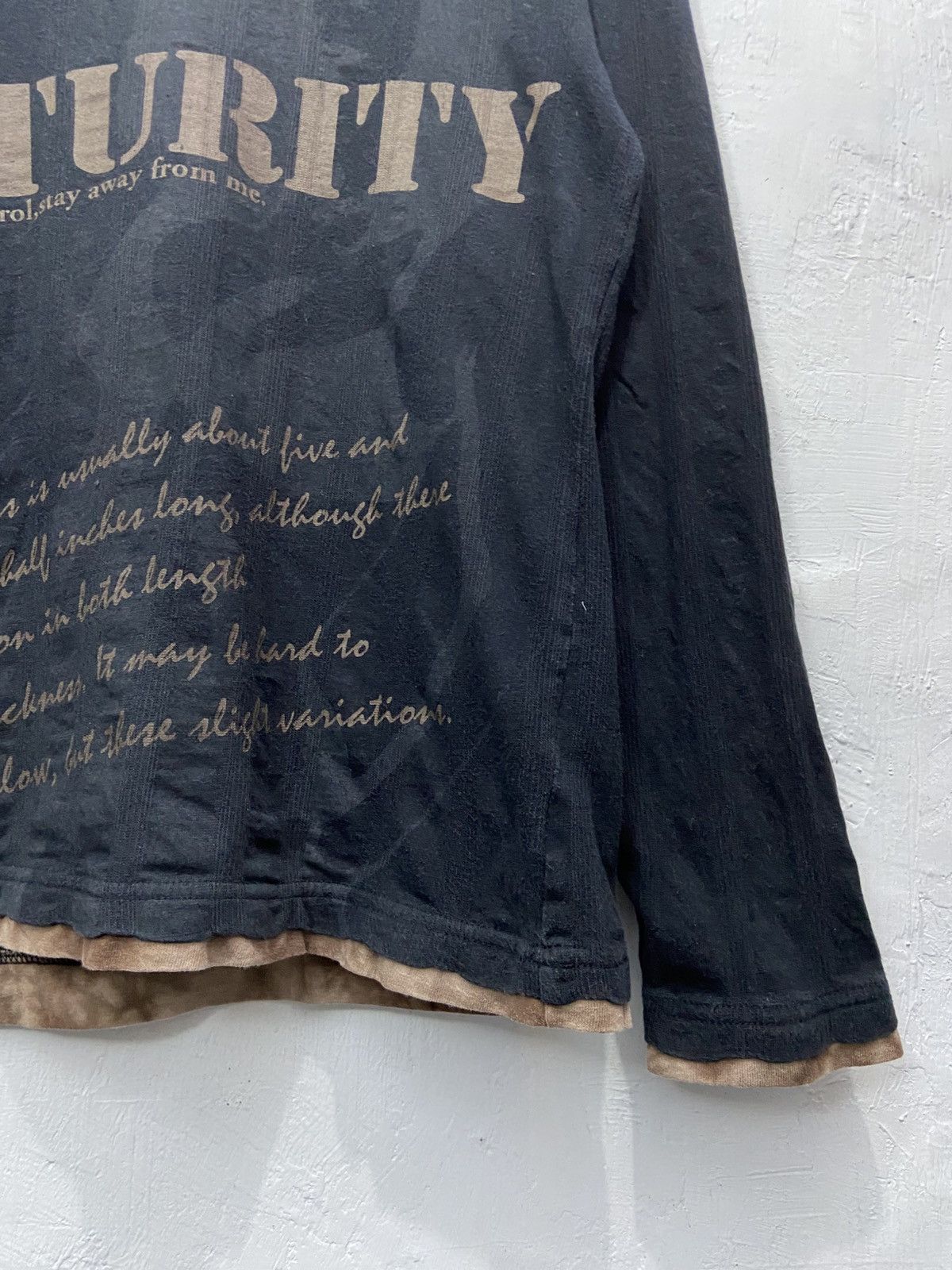 Japanese Brand Hysteric Glamour Style Y2K Double Layer Quash Long Sleeve Size US M / EU 48-50 / 2 - 4 Thumbnail