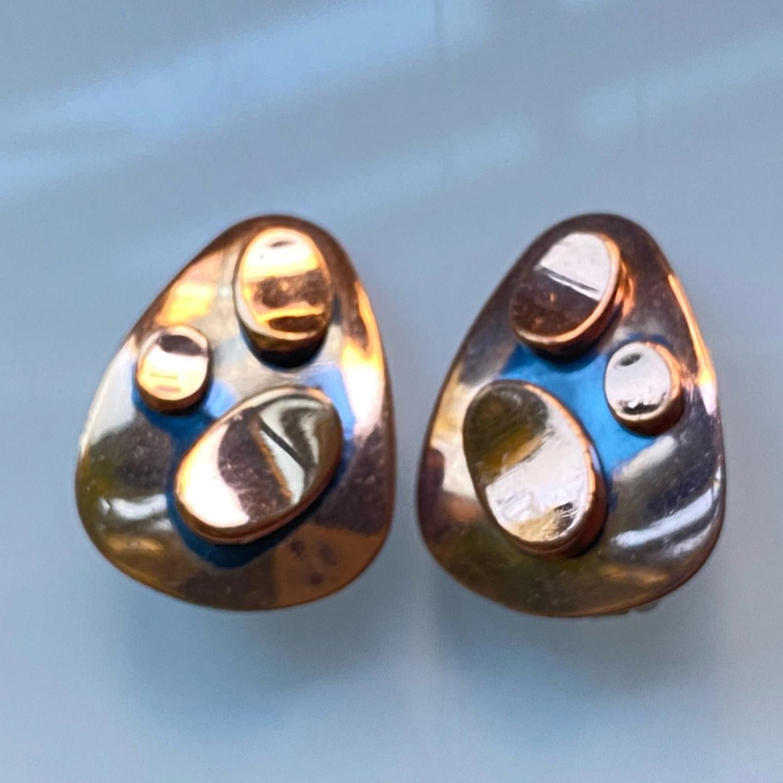 Other Vintage Renoir Copper Modernist Clip-On Earrings Size ONE SIZE - 1 Thumbnail