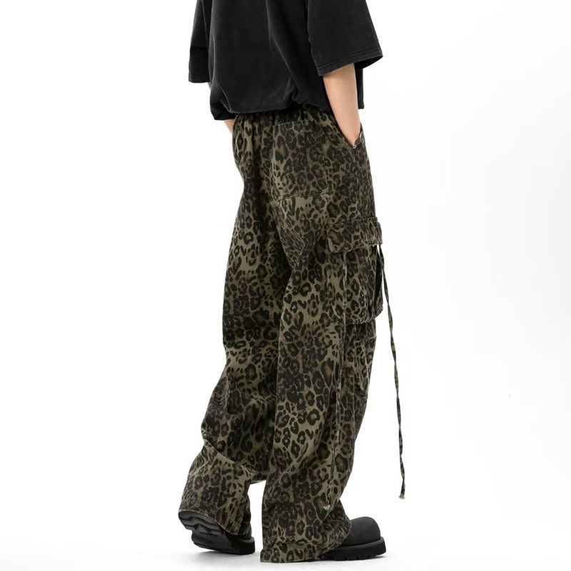 Japanese Brand × Jean Leopard Baggy Stacked Cargo Jeans Size US 34 / EU 50 - 2 Thumbnail