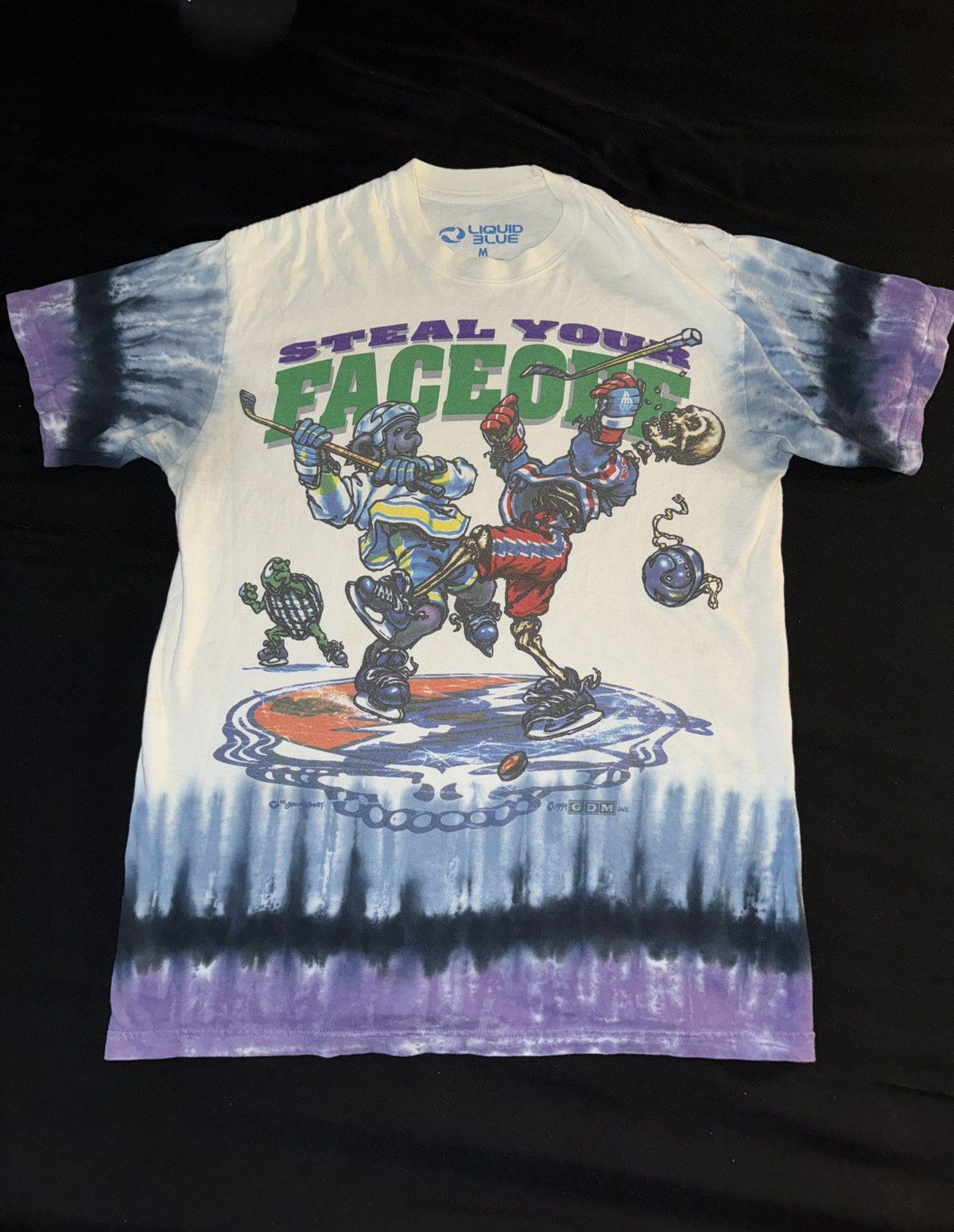 image of Grateful Dead “Steal Your Faceoff” in White, Men's (Size Medium)