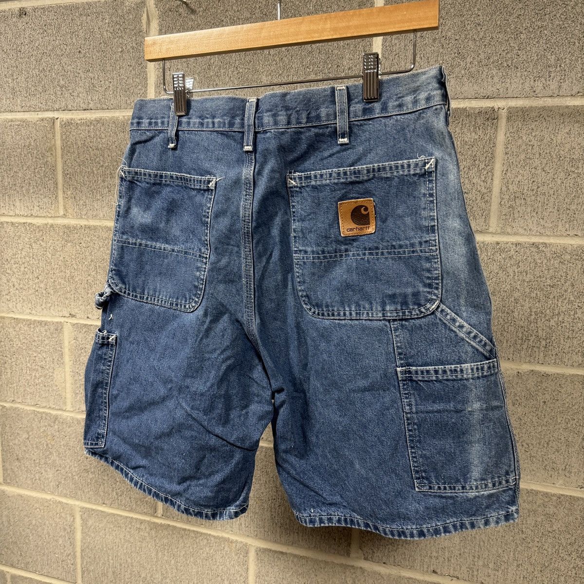 Carhartt Vintage Carhartt Denim Shorts ERD Grunge Faded Thrashed Size US 34 / EU 50 - 8 Thumbnail