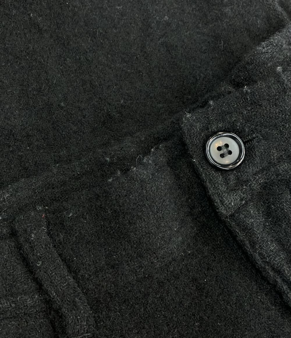 Comme des Garcons SHIRT Cropped Pants Wool Plain Zipper Straight Cut Black Size US 31 - 3 Thumbnail
