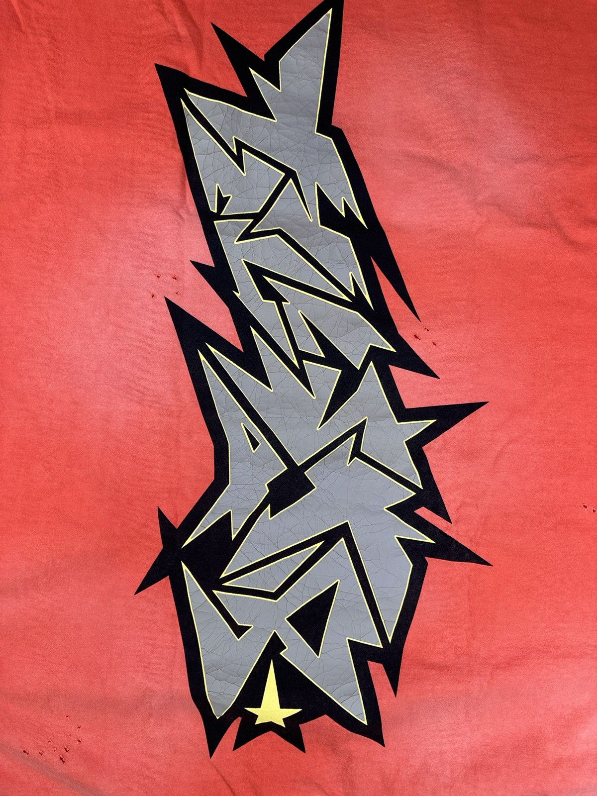 HELLSTAR Hellstar Cracked Print T-shirt Size US XXL / EU 58 / 5 - 4 Thumbnail