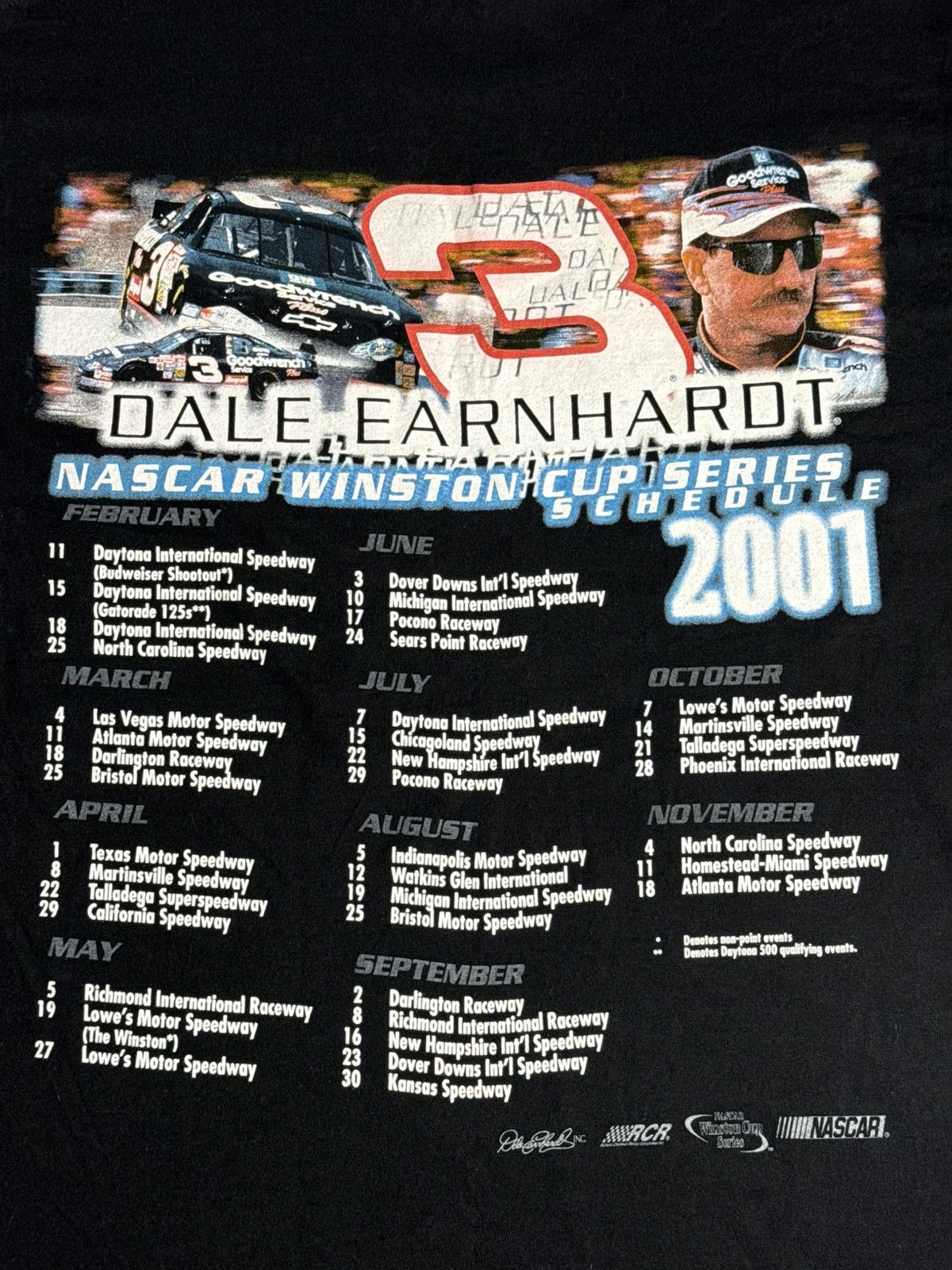 Vintage VINTAGE 2001 Dale Earnhardt Nascar Tee “Blck” [ L ] PREOWNED Size US L / EU 52-54 / 3 - 2 Thumbnail