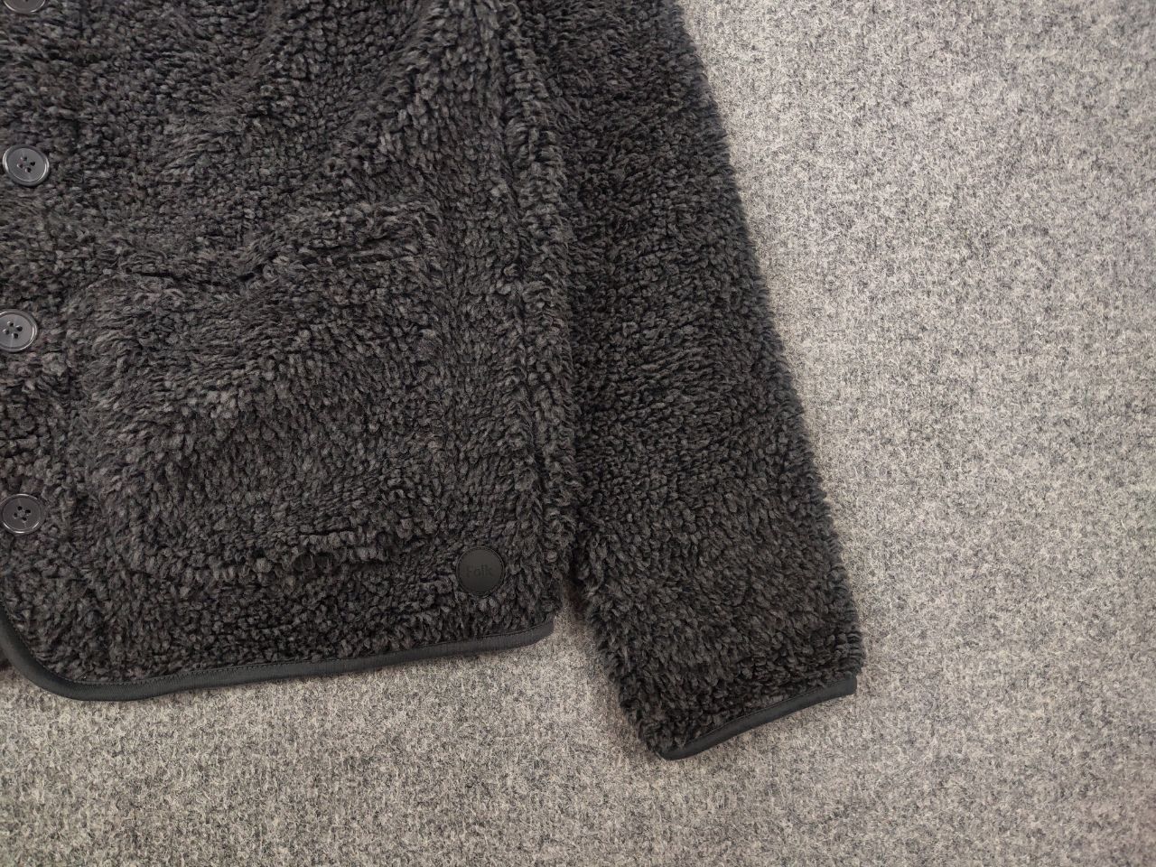 Folk Folk Design Teddy Fleece Sherpa Gray Overshirt Pocket Jacket Size US S / EU 44-46 / 1 - 4 Thumbnail