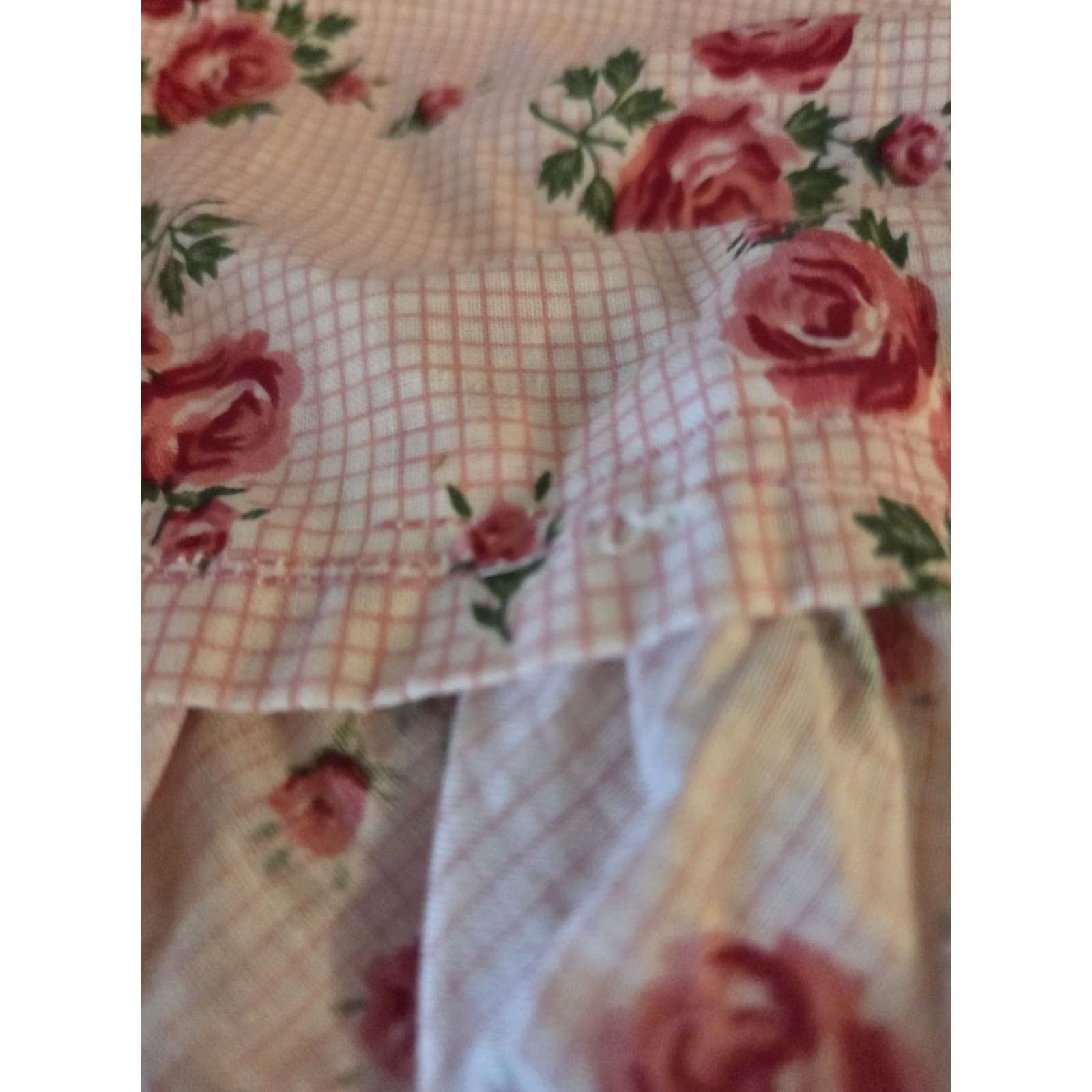 Vintage VINTAGE Bonnet Sun Hat Pink Floral Americana 1970s Womens Size ONE SIZE - 6 Thumbnail