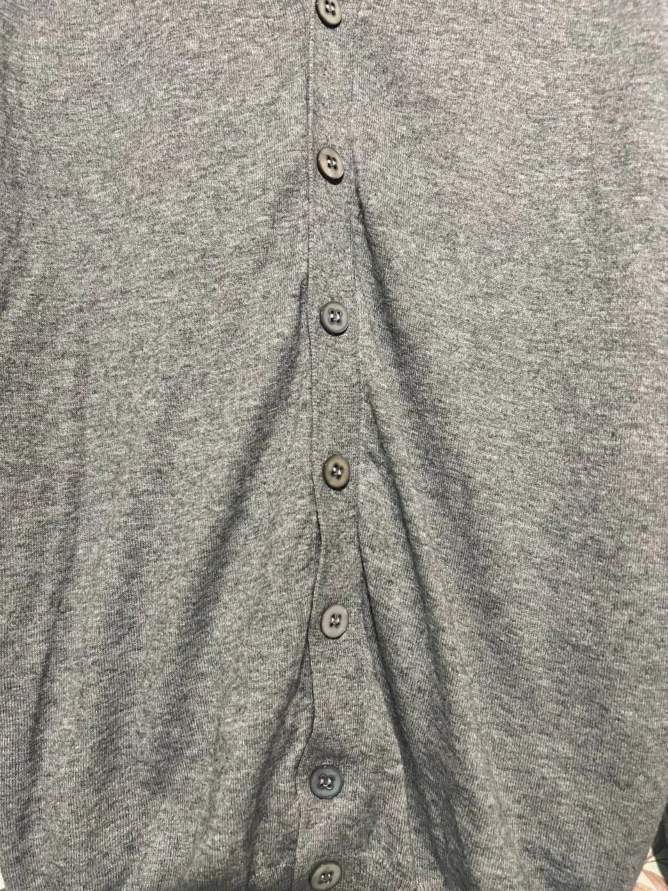 Suitsupply SUITSUPPLY Cotton Cashmere Grey V-Neck Cardigan Size US S / EU 44-46 / 1 - 6 Thumbnail