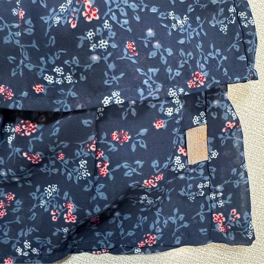 Other New Creamie Blue Tiered Skirt Size 8 Size 24" / US 00 / IT 34 - 8 Thumbnail