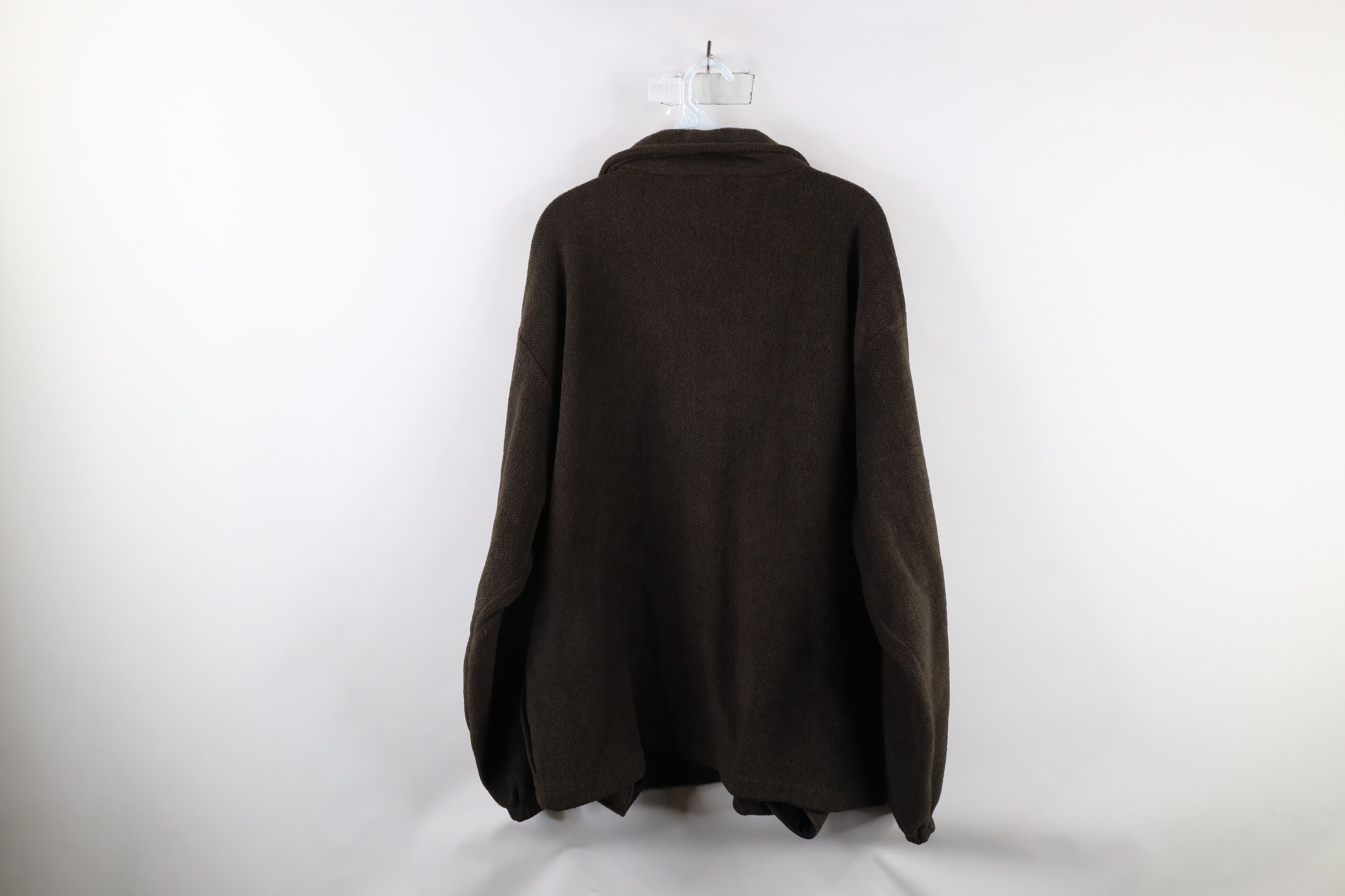 Vintage Vintage Fit Herringbone Fleece Half Zip Pullover Sweater Size US L / EU 52-54 / 3 - 6 Thumbnail