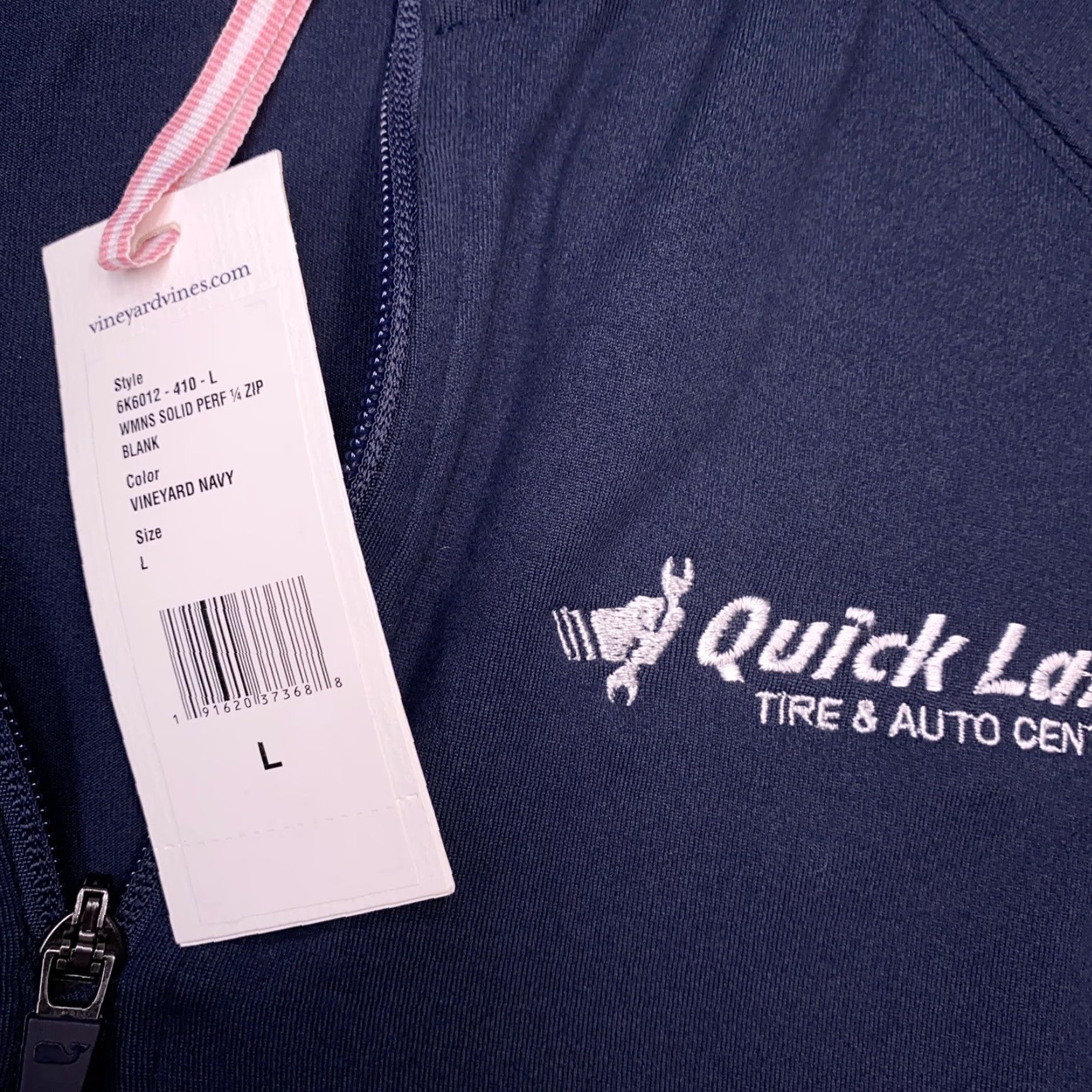 Vineyard Vines Vineyard Vines 1/4 Zip Sweater Adult Large Navy Pullover Womens Stretch New Size L / US 10 / IT 46 - 6 Thumbnail