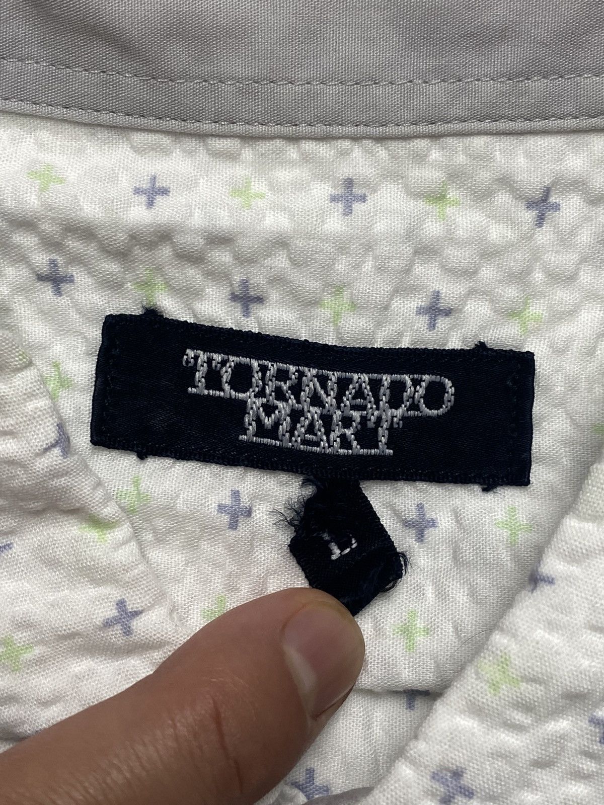 Japanese Brand × Tornado Mart 2000s Tornado Mart - Tissue Textured Shirt Size US M / EU 48-50 / 2 - 3 Thumbnail
