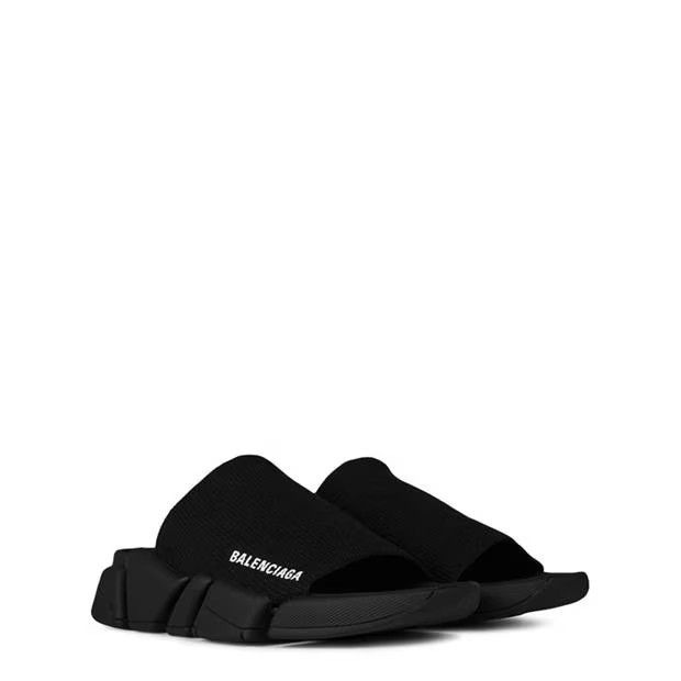 Balenciaga o1g2r1mq0924 Slides in Black Size US 7 / IT 37 - 3 Thumbnail