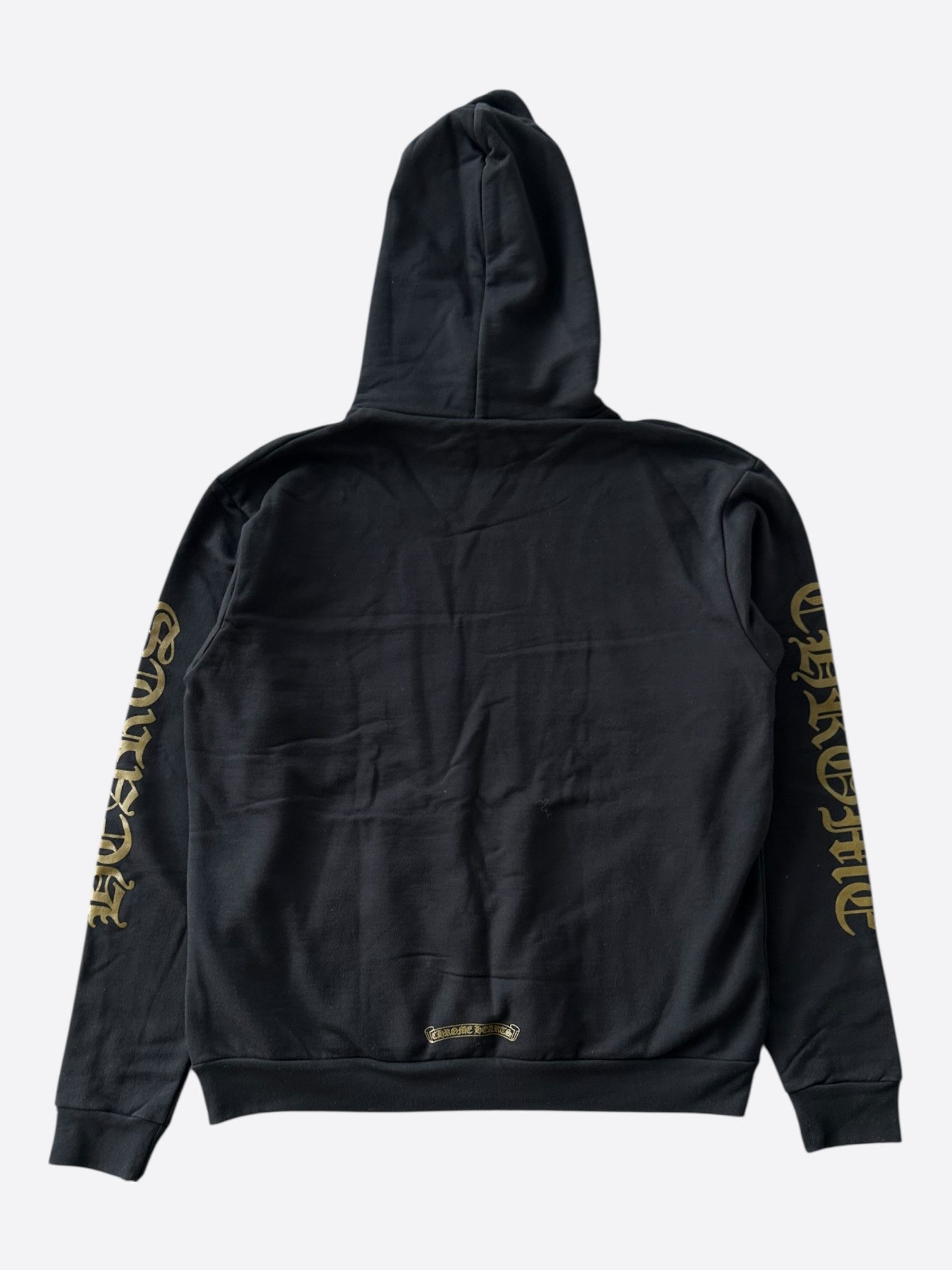Chrome Hearts Chrome Hearts Black & Olive Script Logo Hoodie Size US M / EU 48-50 / 2 - 2 Thumbnail