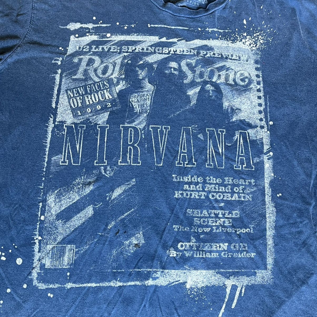 Nirvana Vintage Rolling Stone Magazine Cover Nirvana Band Tee Shirt Size US XL / EU 56 / 4 - 4 Thumbnail