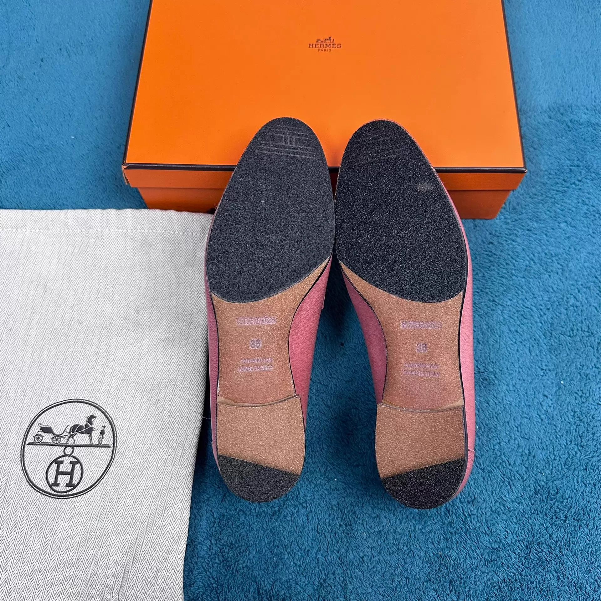 Hermes Hermès Paris Leather Loafers Fuchsia Size 36 Brand New Size US 5.5 / IT 35.5 - 5 Thumbnail
