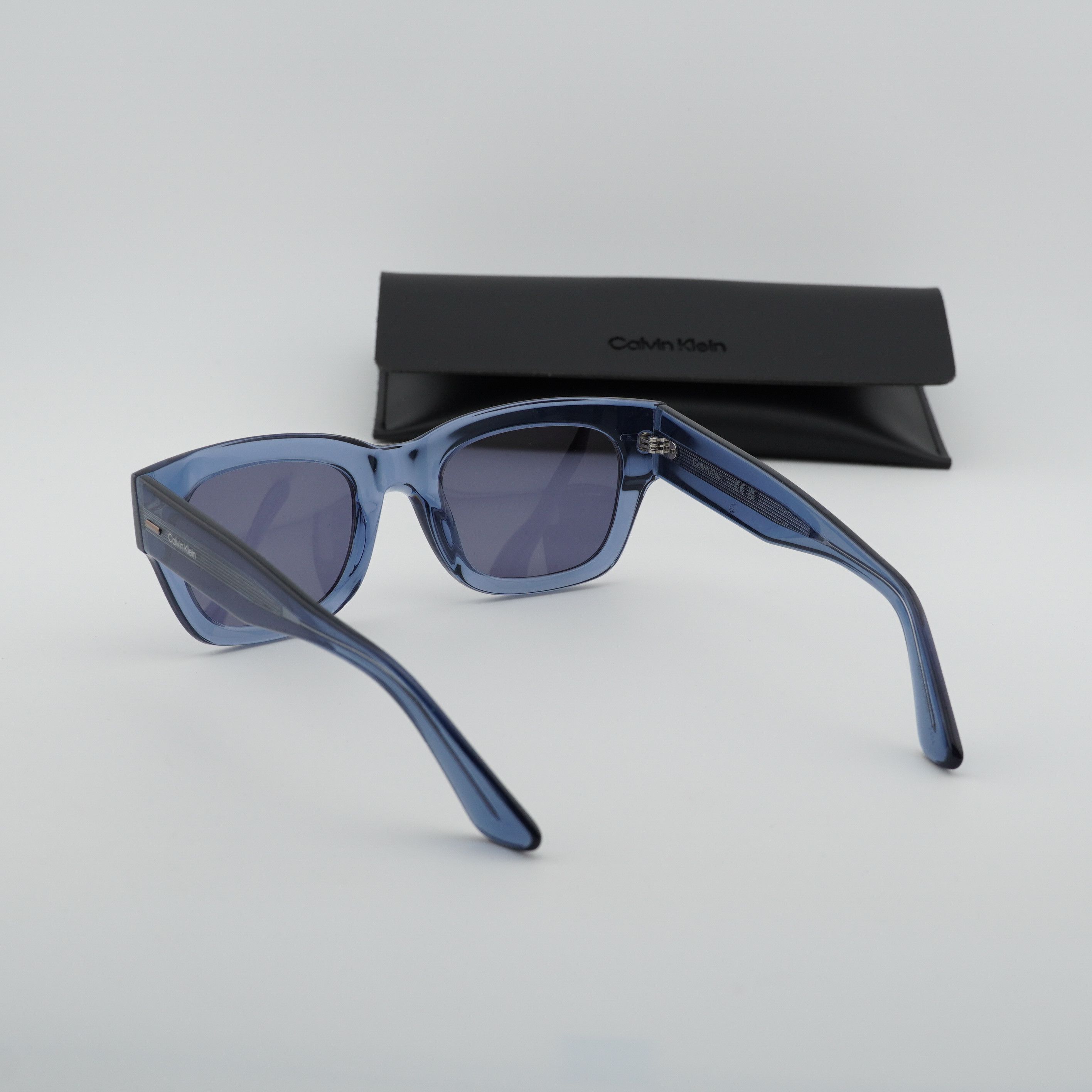 Calvin Klein Calvin Klein CK23509S 438 Men Sunglasses Blue Square Frame Size ONE SIZE - 5 Thumbnail