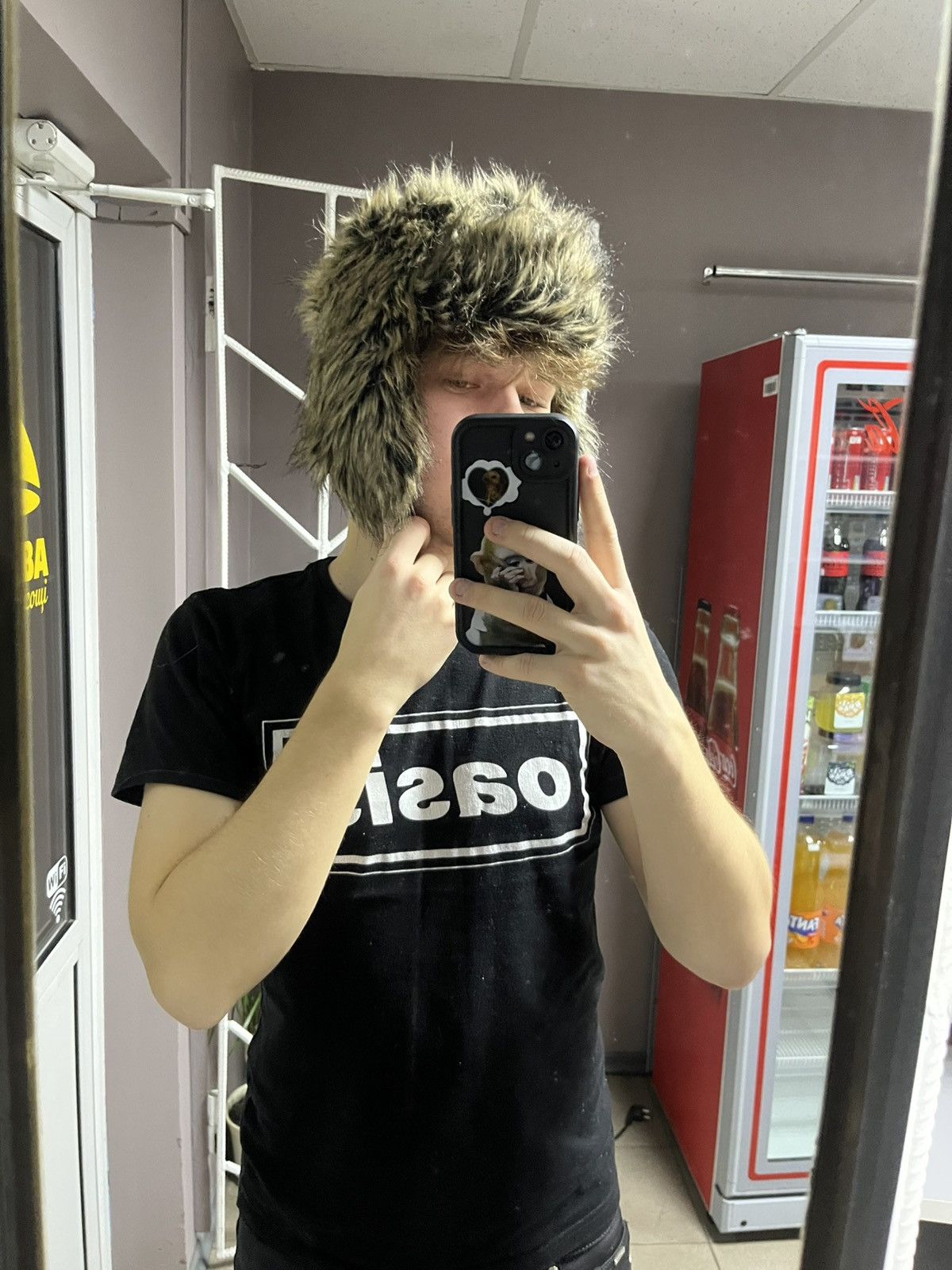 Japanese Brand Ushanka Trapper Hat Furry Mohair Fuzzy Fur Hat Y2K 90s rare Size ONE SIZE - 5 Thumbnail