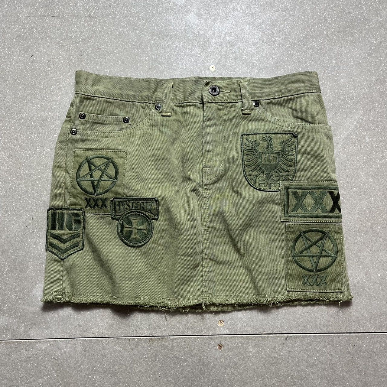 Hysteric Glamour × Le Grande Bleu (L.G.B.) Hysteric Glamour Army Military Style Mini Skirt Size 30" / US 8 / IT 44 - 1 Thumbnail