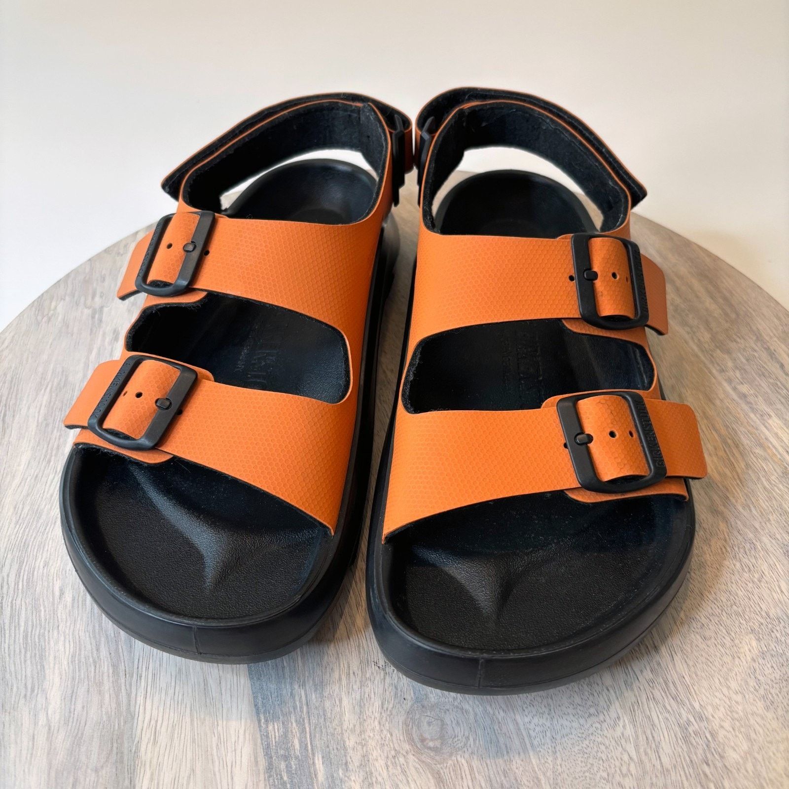 Birkenstock Birkenstock Tatacoa Sandals Orange Black Rugged Trail L9 M7 Size US 7 / EU 40 - 5 Thumbnail