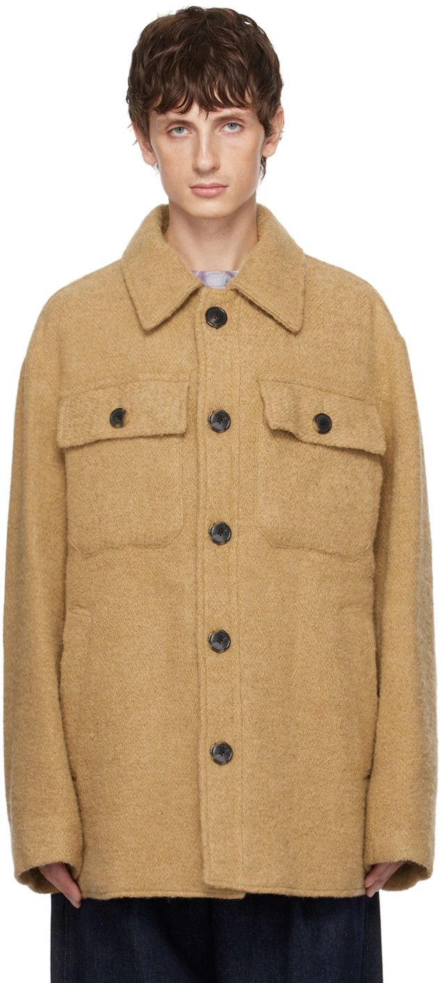 Dries Van Noten Dries Van Noten Valko Jacket 'Camel' Size US M / EU 48-50 / 2 - 5 Thumbnail