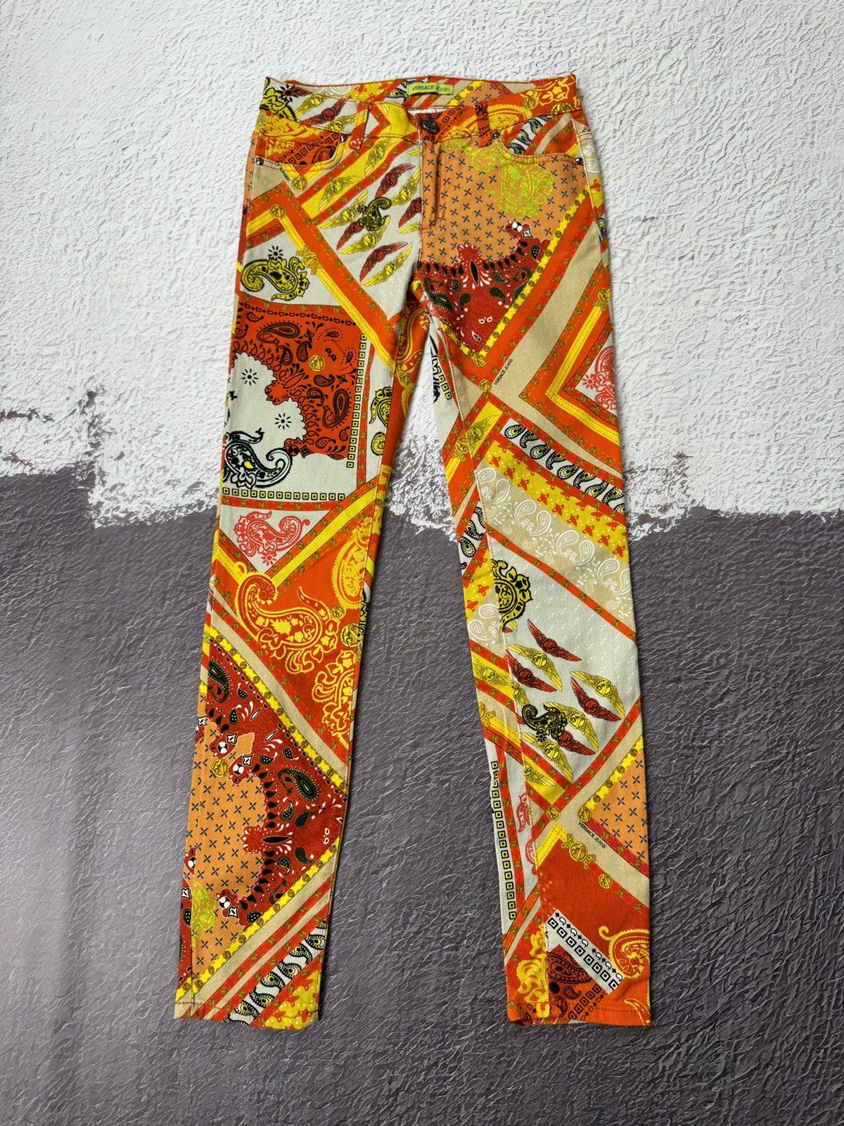 Versace Authentic Versace Jeans Baroque Pants rare jeans Size 26" / US 2 / IT 38 - 2 Thumbnail