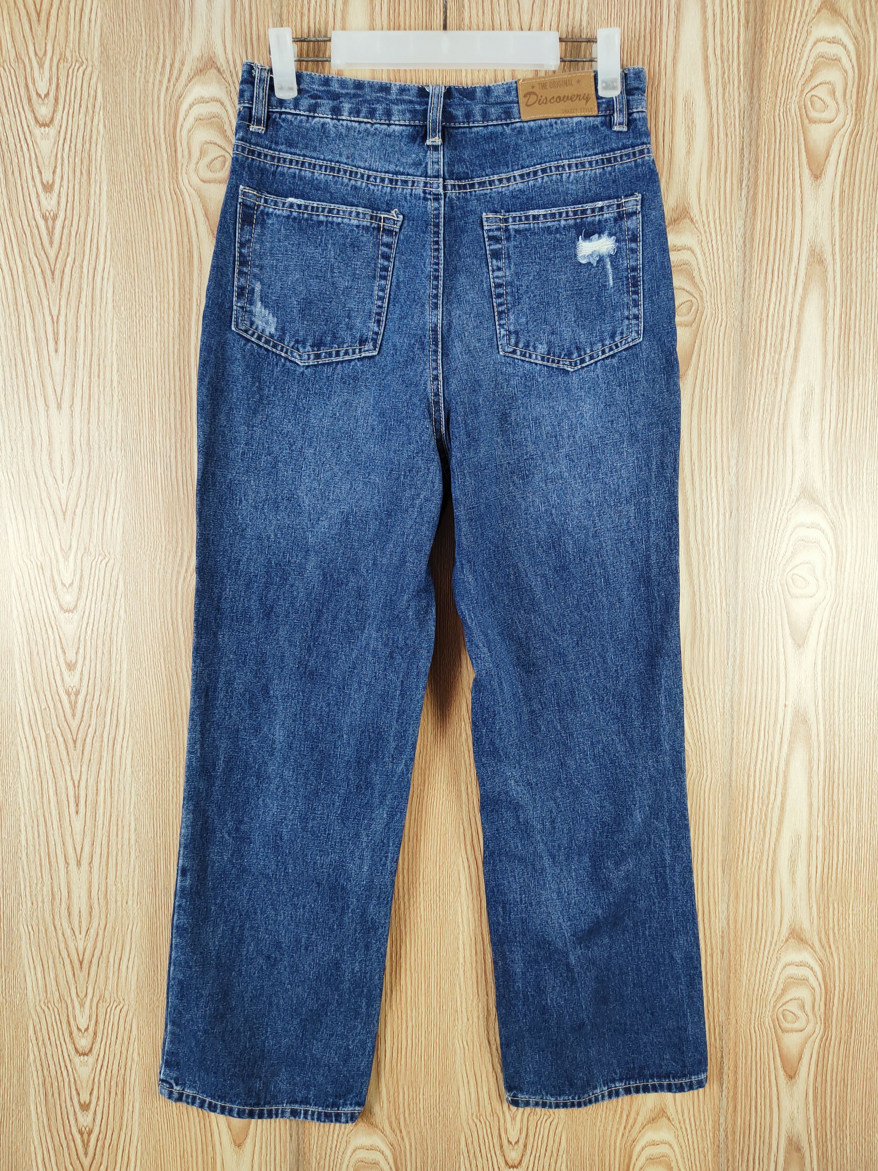 Japanese Brand Private Pause Blue Distressed Ripped Jeans #W386 Size US 28 / EU 44 - 7 Thumbnail