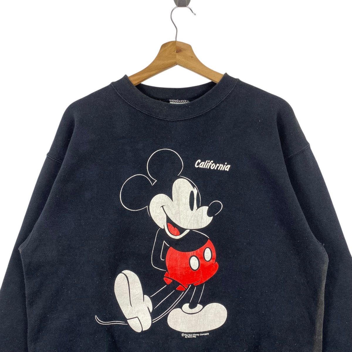 Mickey Mouse × Tultex × Vintage Vintage 90's MICKEY MOUSE CALIFORNIA Faded Crewneck Size US L / EU 52-54 / 3 - 2 Thumbnail