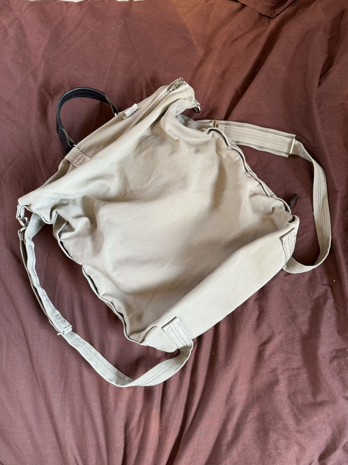 Japanese Brand × QWSTION QWSTION Bananatex laptop nylon/leather square backpack bag Size ONE SIZE - 2 Thumbnail