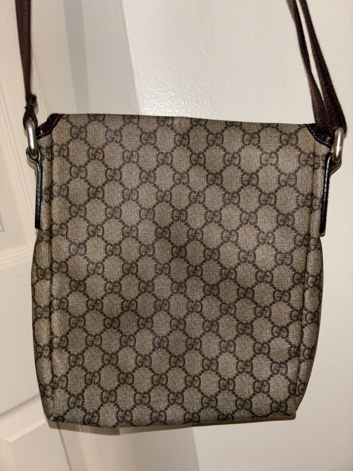 Gucci Gucci GG Supreme Monogram Small Crossbody Flap Shoulder Bag Size ONE SIZE - 7 Thumbnail