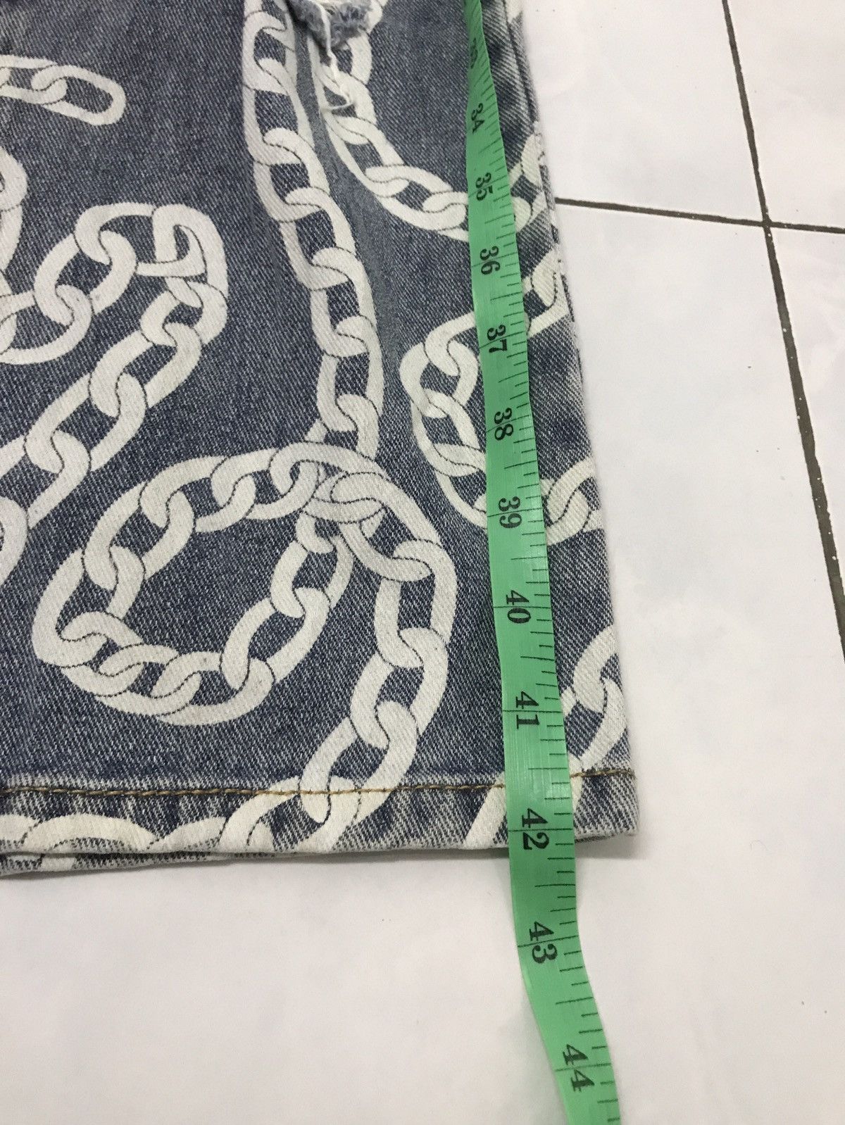 Japanese Brand spoon jeans distress chain ovp design Size US 30 / EU 46 - 6 Thumbnail
