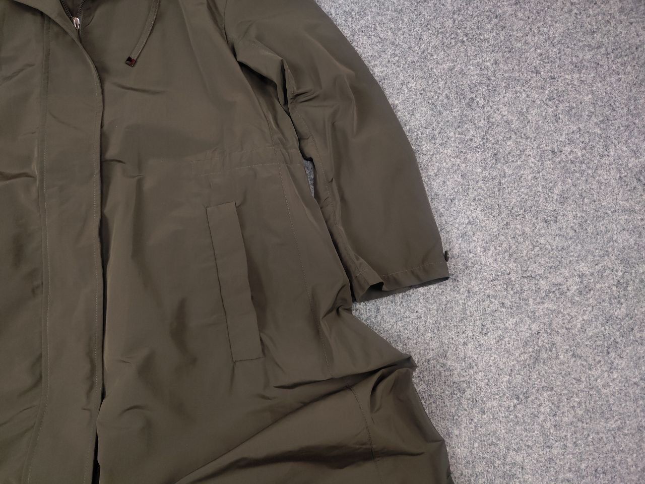 Max Mara 'S Max Mara Italy Design long khaki raincoat hooded Jacket Size M / US 6-8 / IT 42-44 - 4 Thumbnail