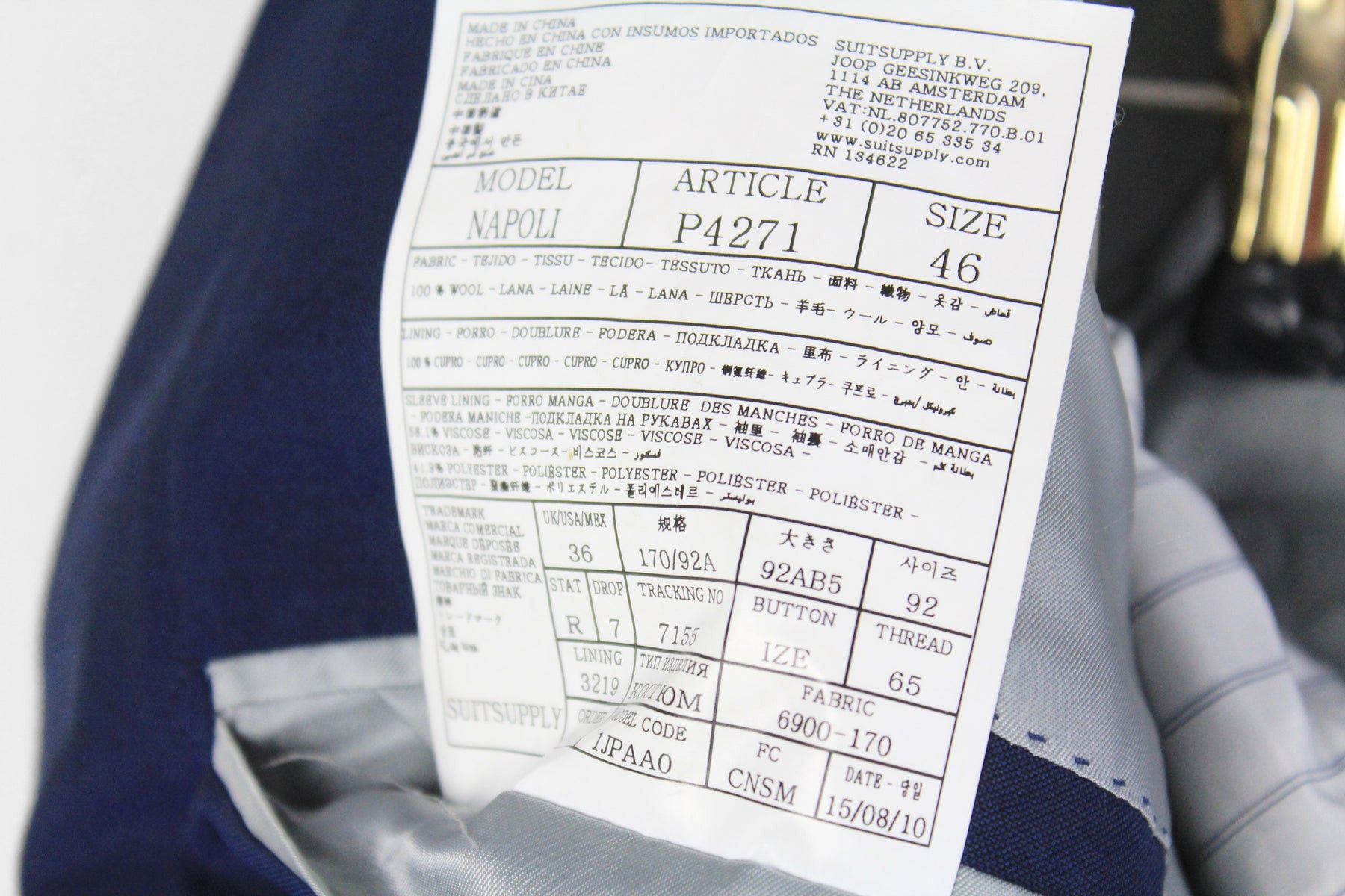 Suitsupply Suitsupply Napoli Blazer 46 Size 46R - 8 Thumbnail