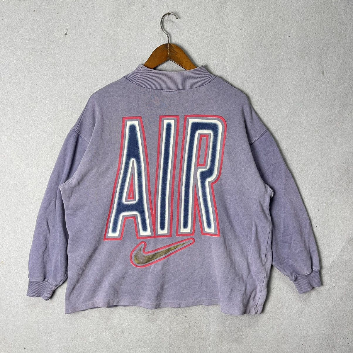 Nike Nike Big Logo AIR Back Spellout Sweatshirt Purple Size US L / EU 52-54 / 3 - 7 Thumbnail