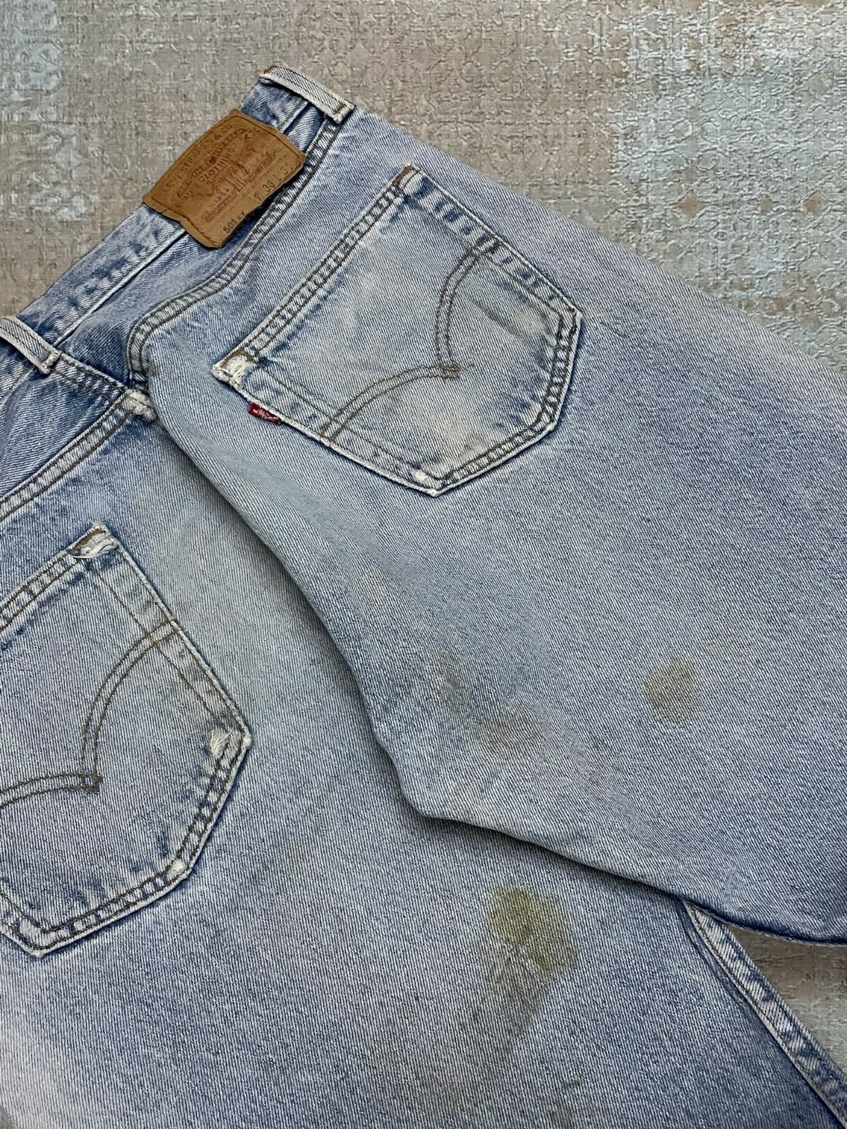 Levi's Vintage Clothing Vintage 1990s Designer Levis 501XX Distressed Classic Denim Size US 34 / EU 50 - 17 Thumbnail