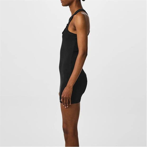 Alexander Wang o1g2r1mq0824 Distress Mini Dress in Black Size S / US 4 / IT 40 - 4 Thumbnail