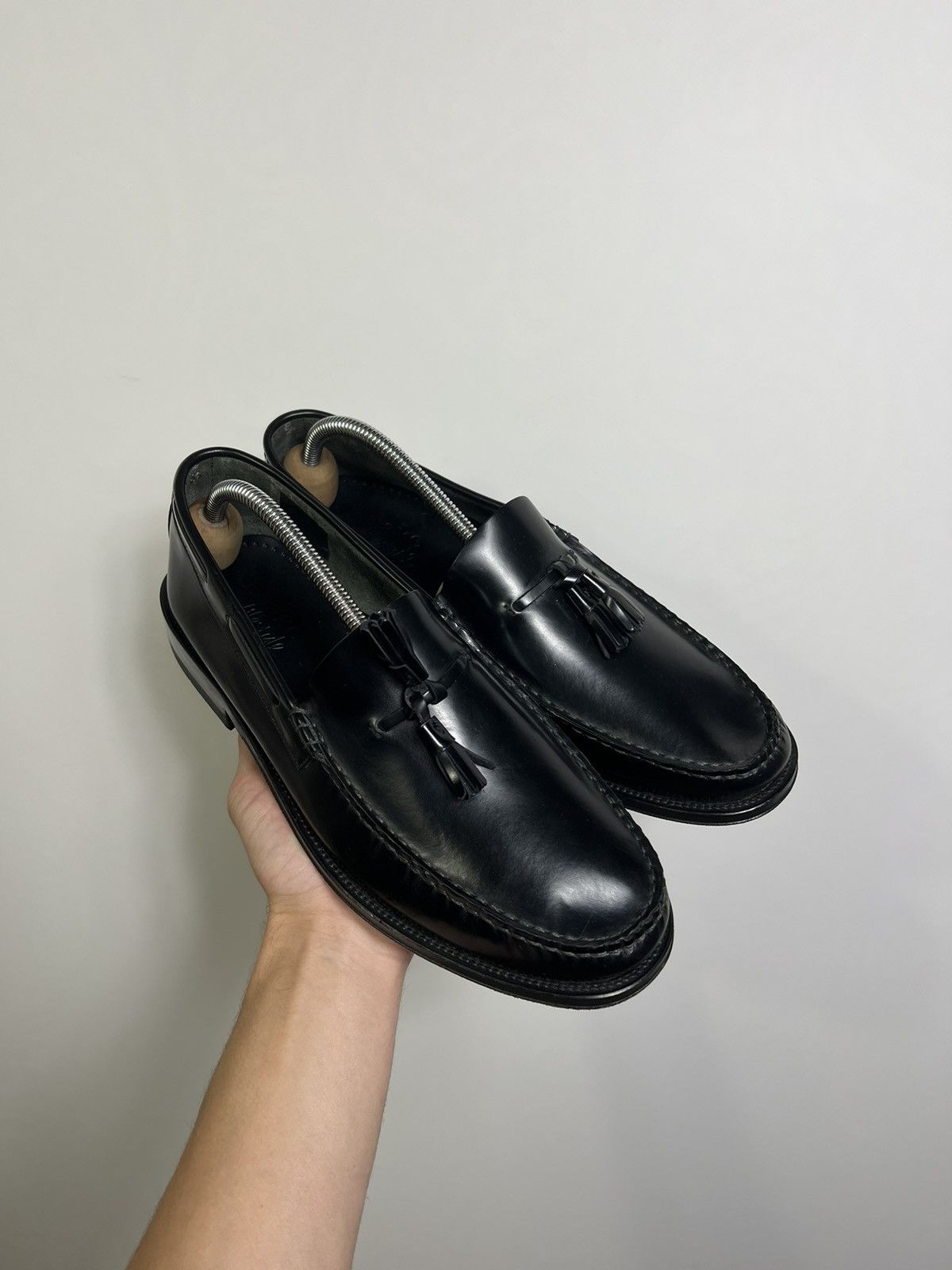 Church's Loake Leather Kiltie Georgetown Loafers Hand Made England Size US 8.5 / EU 41-42 - 3 Thumbnail