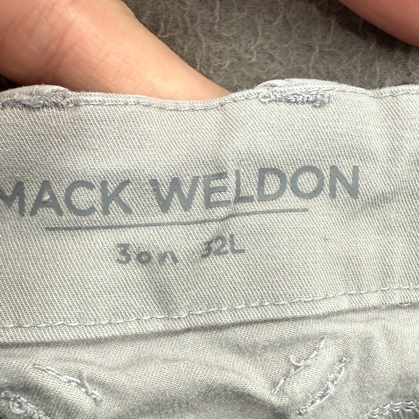 Vintage Mack Weldon Chino Pants Mens 36x32 Light Gray Stretch Lyocell Blend Casual Size US 36 / EU 52 - 3 Thumbnail