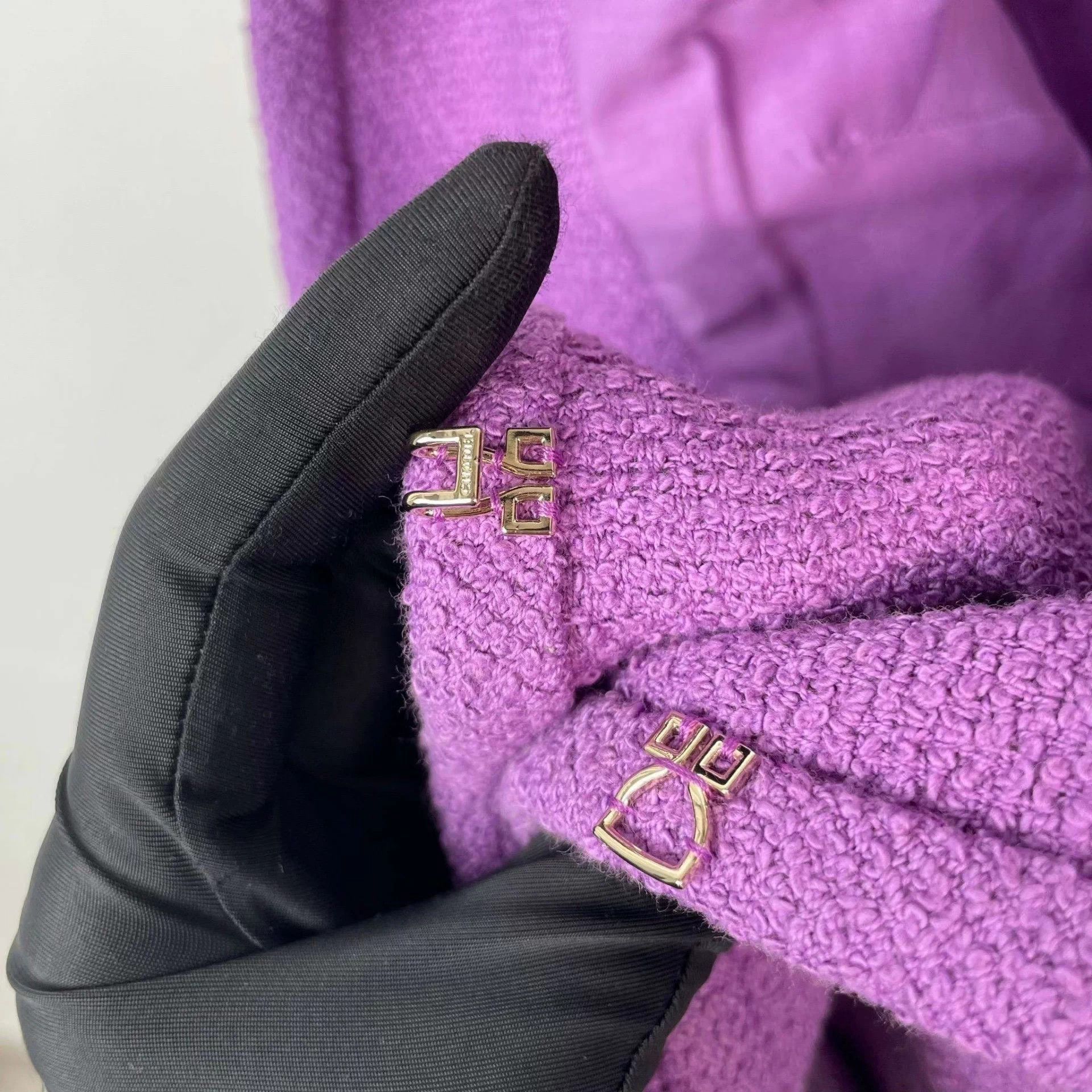 Chanel Chanel Tweed Jacket Purple 38 Size S / US 4 / IT 40 - 4 Thumbnail