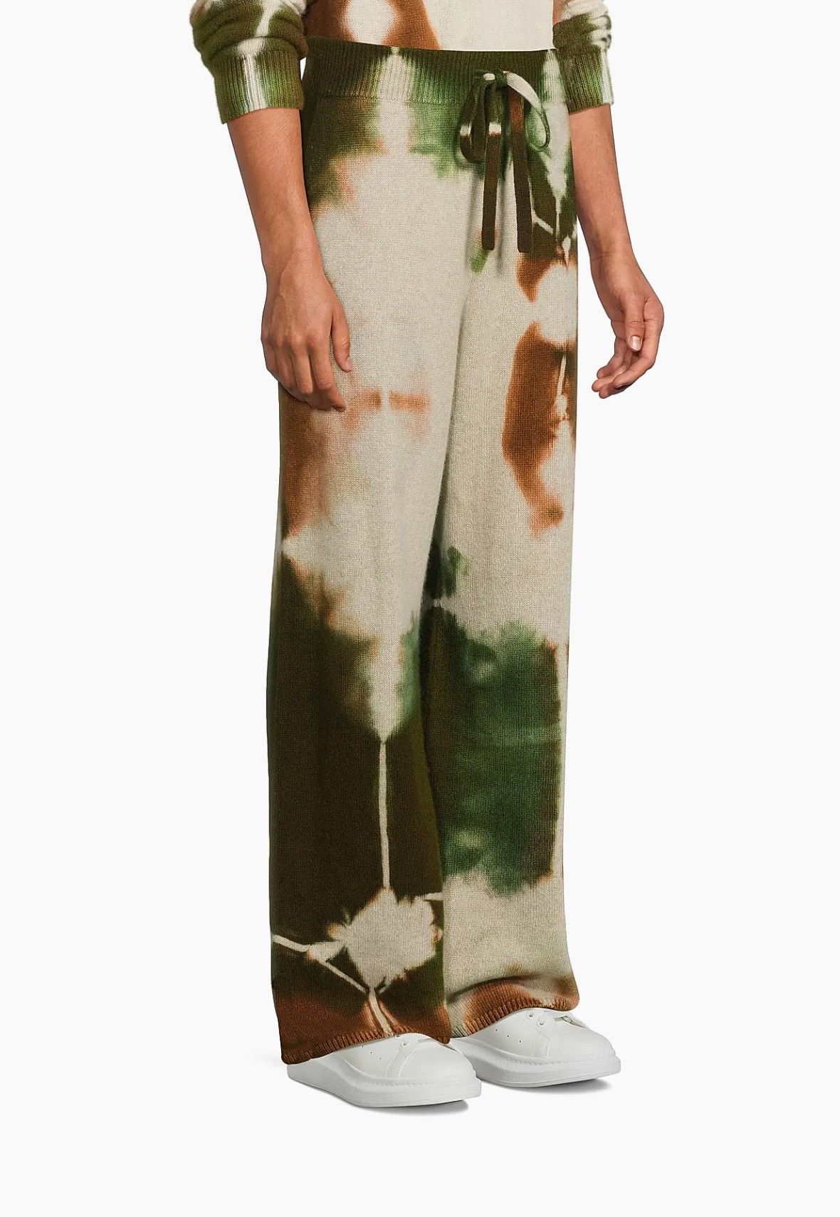 The Elder Statesman $1950 Cashmere Rorschach Tie Dye Lounge Pants Size US 34 / EU 50 - 2 Thumbnail