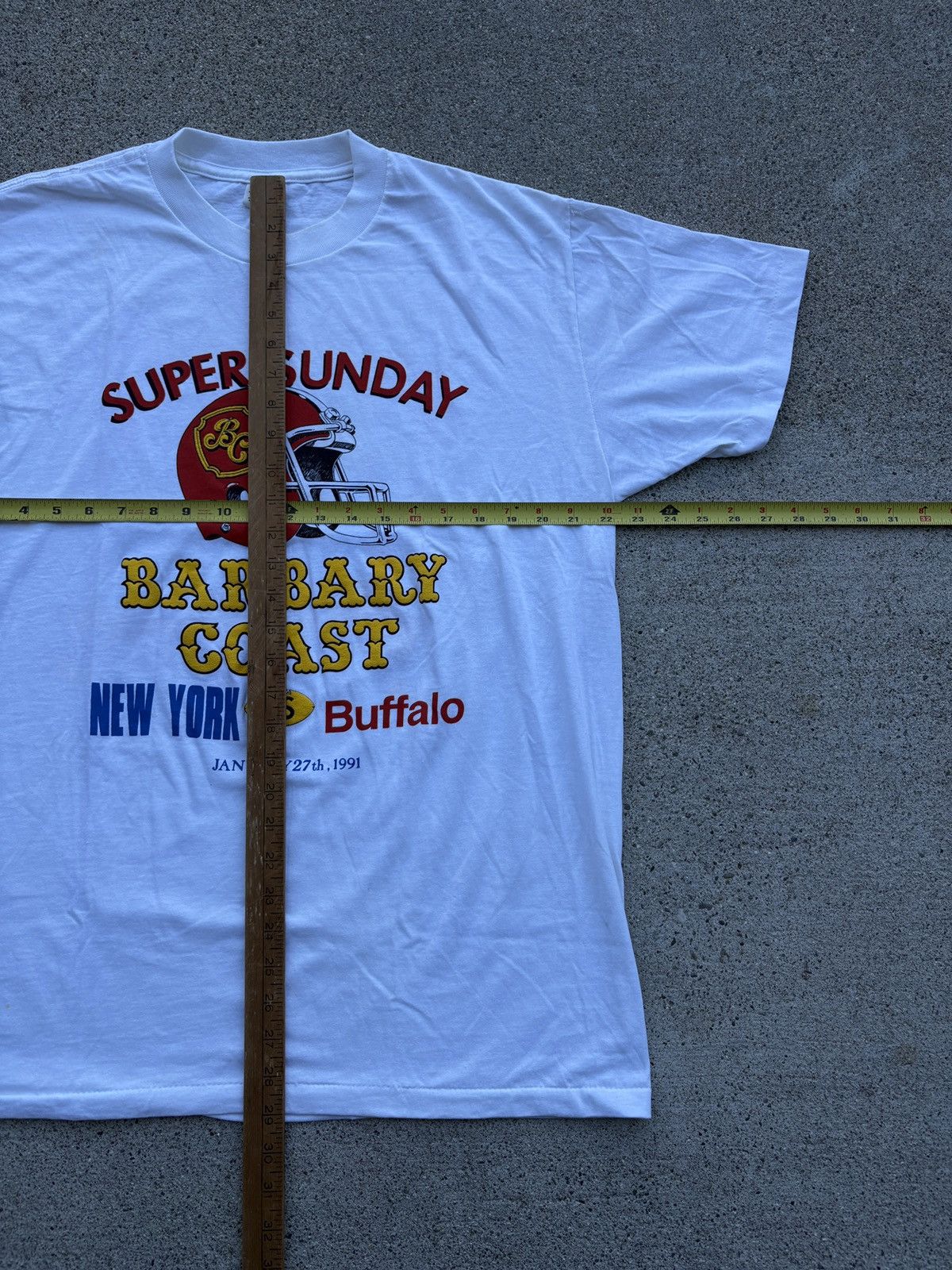 NFL Vintage 1991 NFL Super Sunday “Super Bowl XXV” T-Shirt Sz XL Size US XL / EU 56 / 4 - 7 Thumbnail