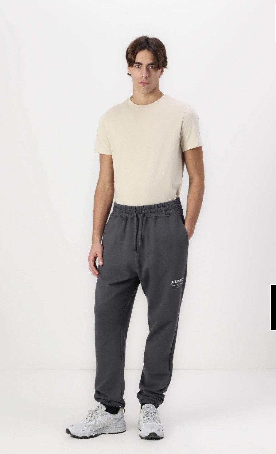 Allsaints AllSaints UNDERGROUND Pants Charcoal Sweatpants Size US 31 - 2 Thumbnail