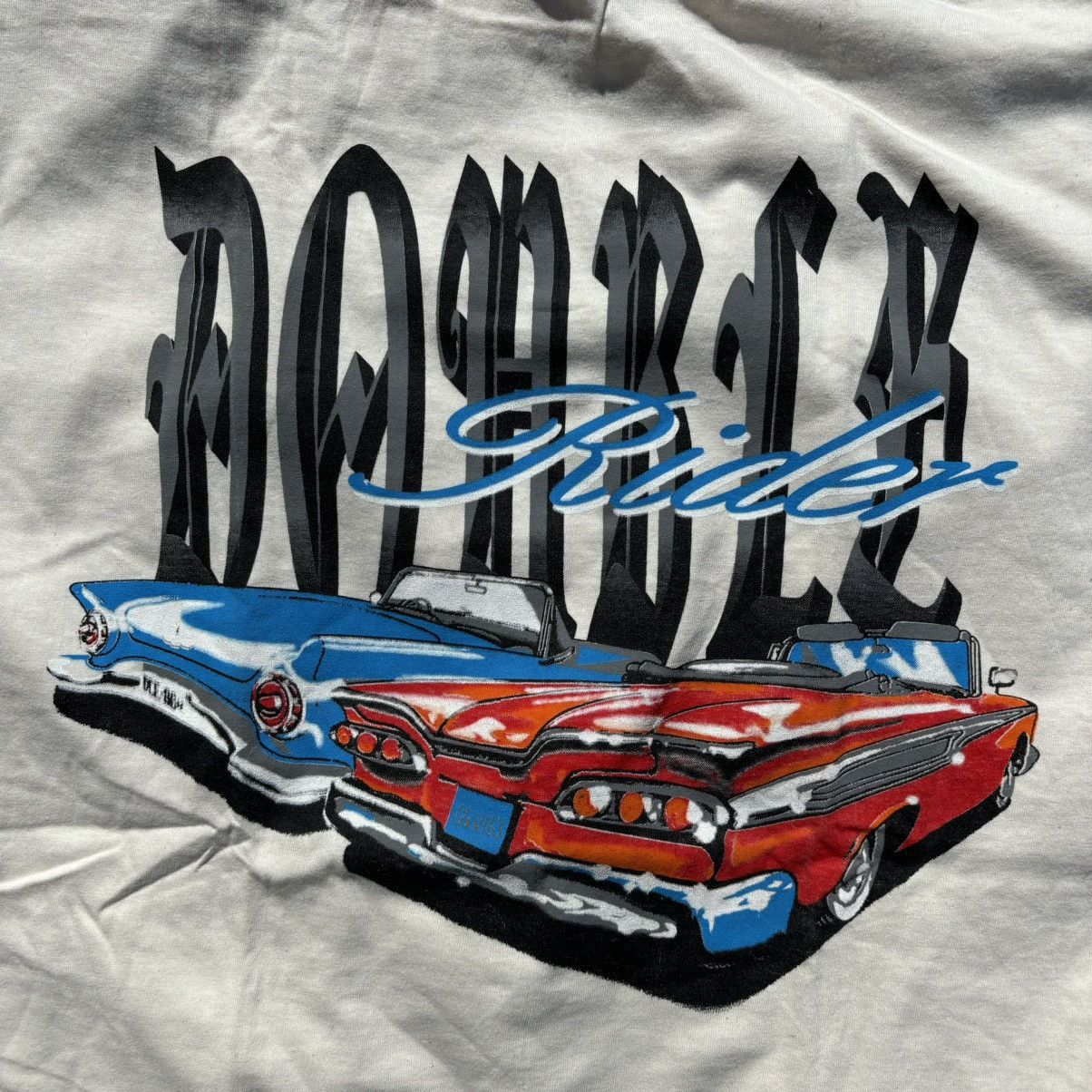 Homies × Mexicana × Vintage 90s Low Rider Chevy Impala Tee DEADSTOCK Size US XXL / EU 58 / 5 - 3 Thumbnail