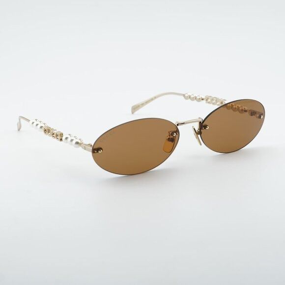 Gucci Gucci GG1922S 003 Sunglasses Endura Gold with Pearl Oval Size ONE SIZE - 4 Thumbnail