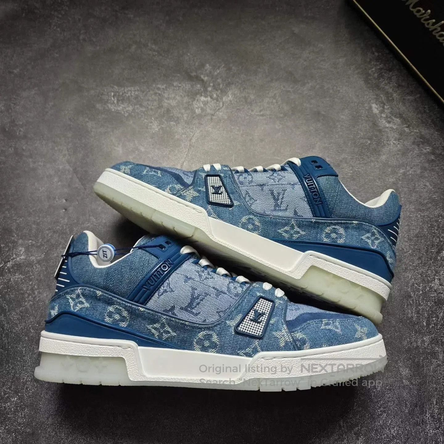 Louis Vuitton Louis Vuitton LV Trainer Denim Sneakers. Size US 8 / EU 41 - 8 Thumbnail