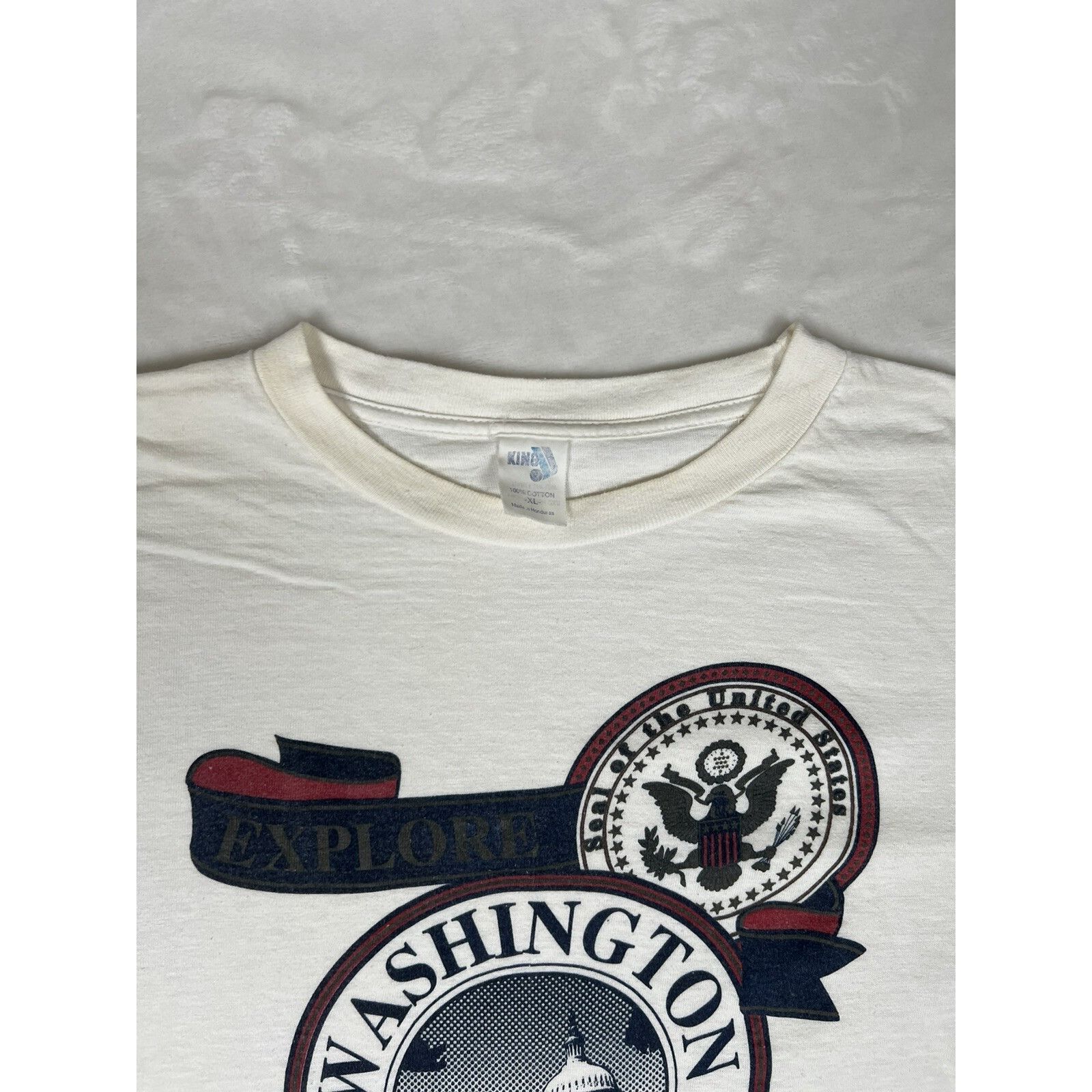 Vintage Vintage Washington DC White House T-Shirt Size XL Single Sti Size US XL / EU 56 / 4 - 3 Thumbnail