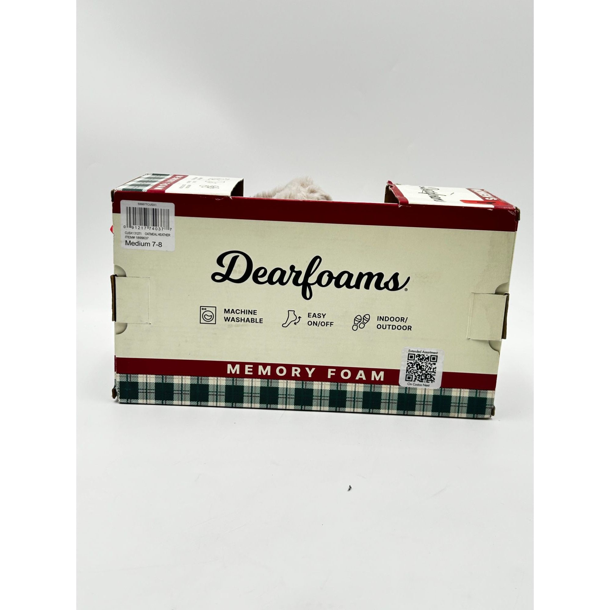 Other Dearfoams Memory Foam Slippers Womens 7-8 Oatmeal Faux Fur C Size US 7 / IT 37 - 8 Thumbnail