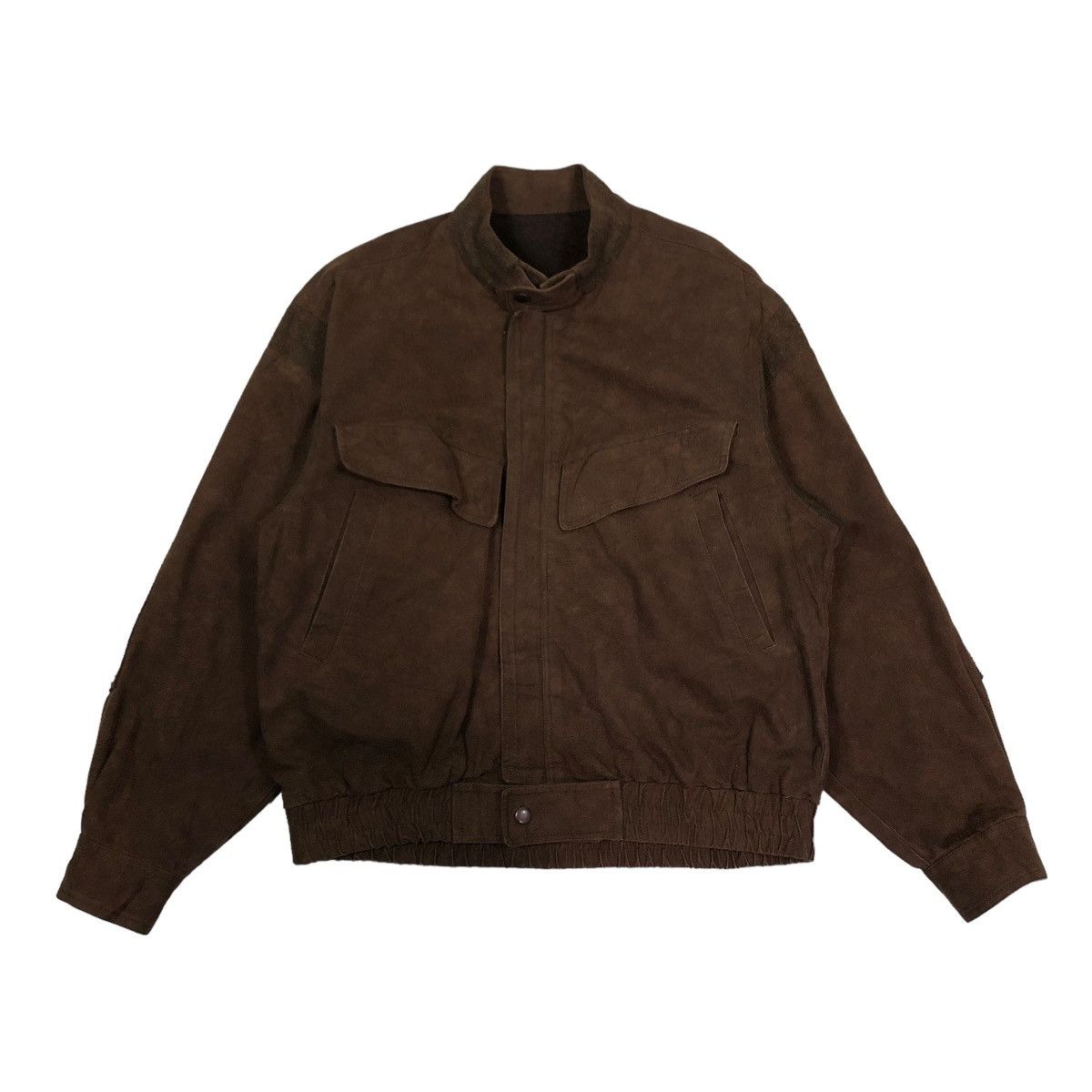 Japanese Brand 🔥VINTAGE BIKER SUEDE FLY JACKET CROSSBREED ISSEY MIYAKE Size US M / EU 48-50 / 2 - 1 Thumbnail