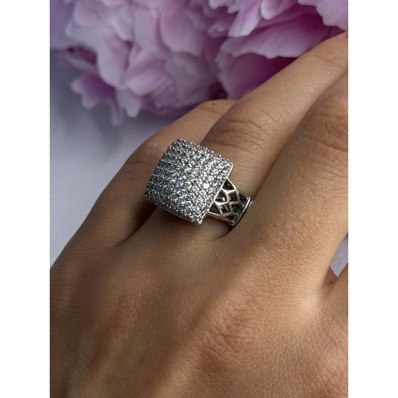 Jewelry 925 STERLING SILVER WHITE SAPPHIRE RING SIZE 7 Size ONE SIZE - 8 Thumbnail